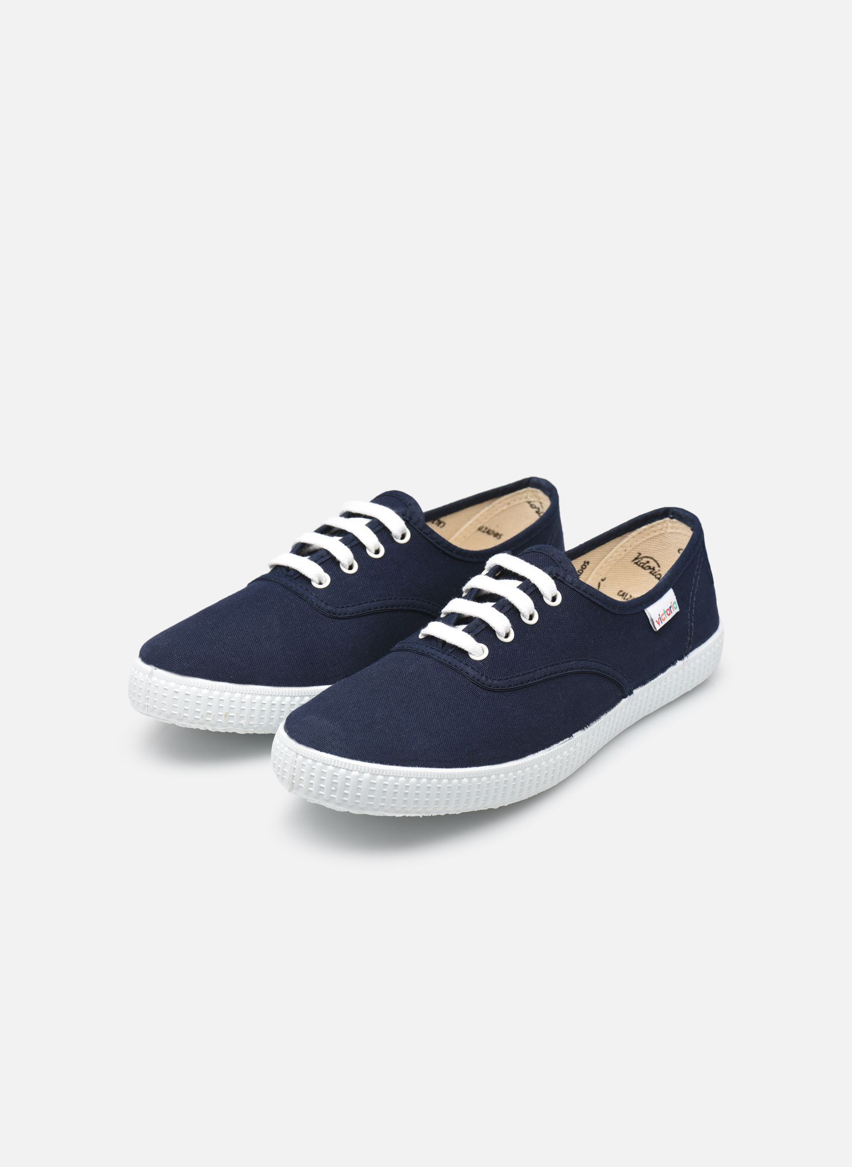 Print sneakers 1915 Inglesa Lona W dames blauw Victoria Print sneakers 1915 Inglesa Lona W dames blauw MARINO