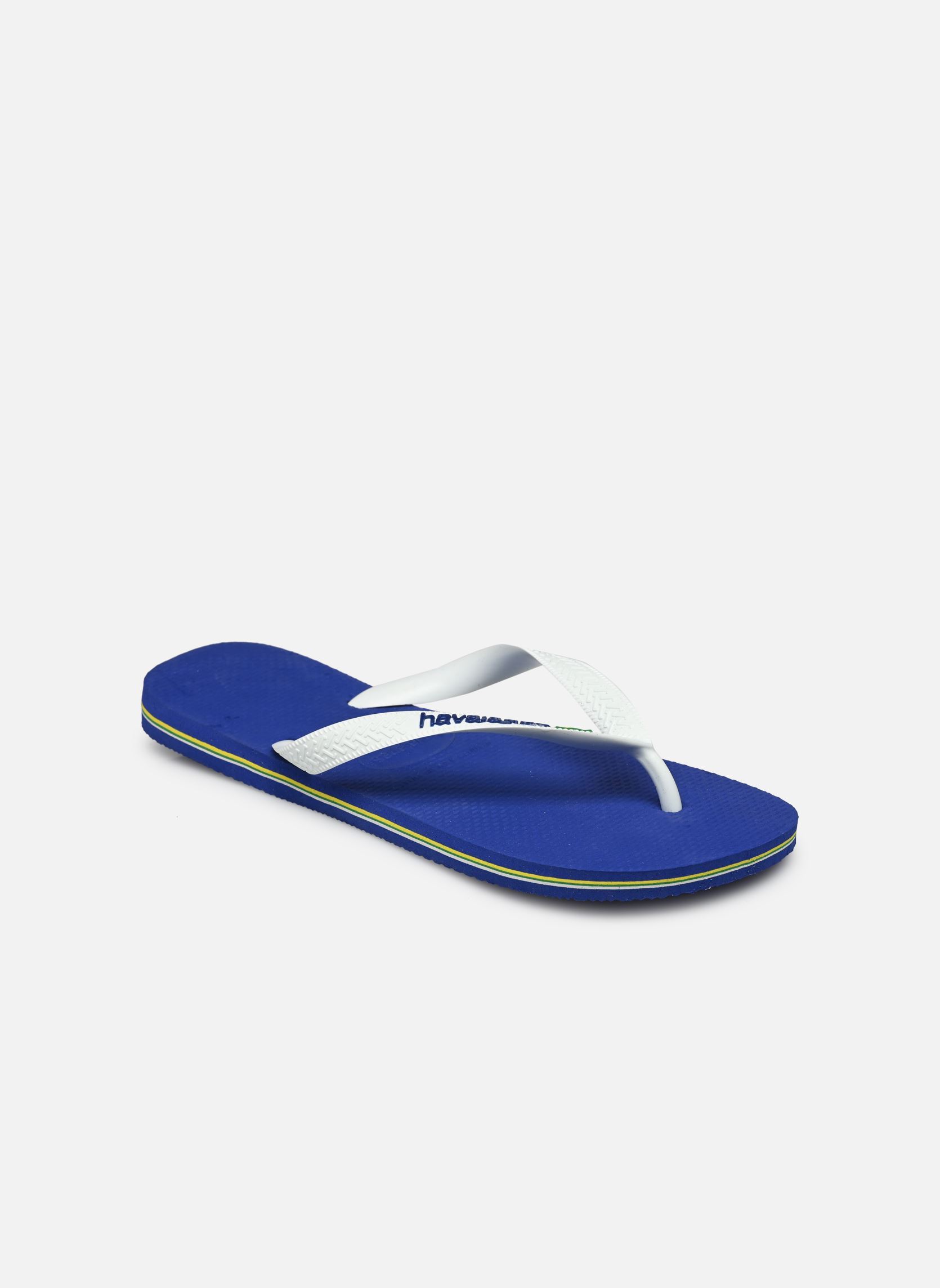 Tongs Brasil Logo M homme bleu Havaianas Tongs Brasil Logo M homme bleu Marine Blue