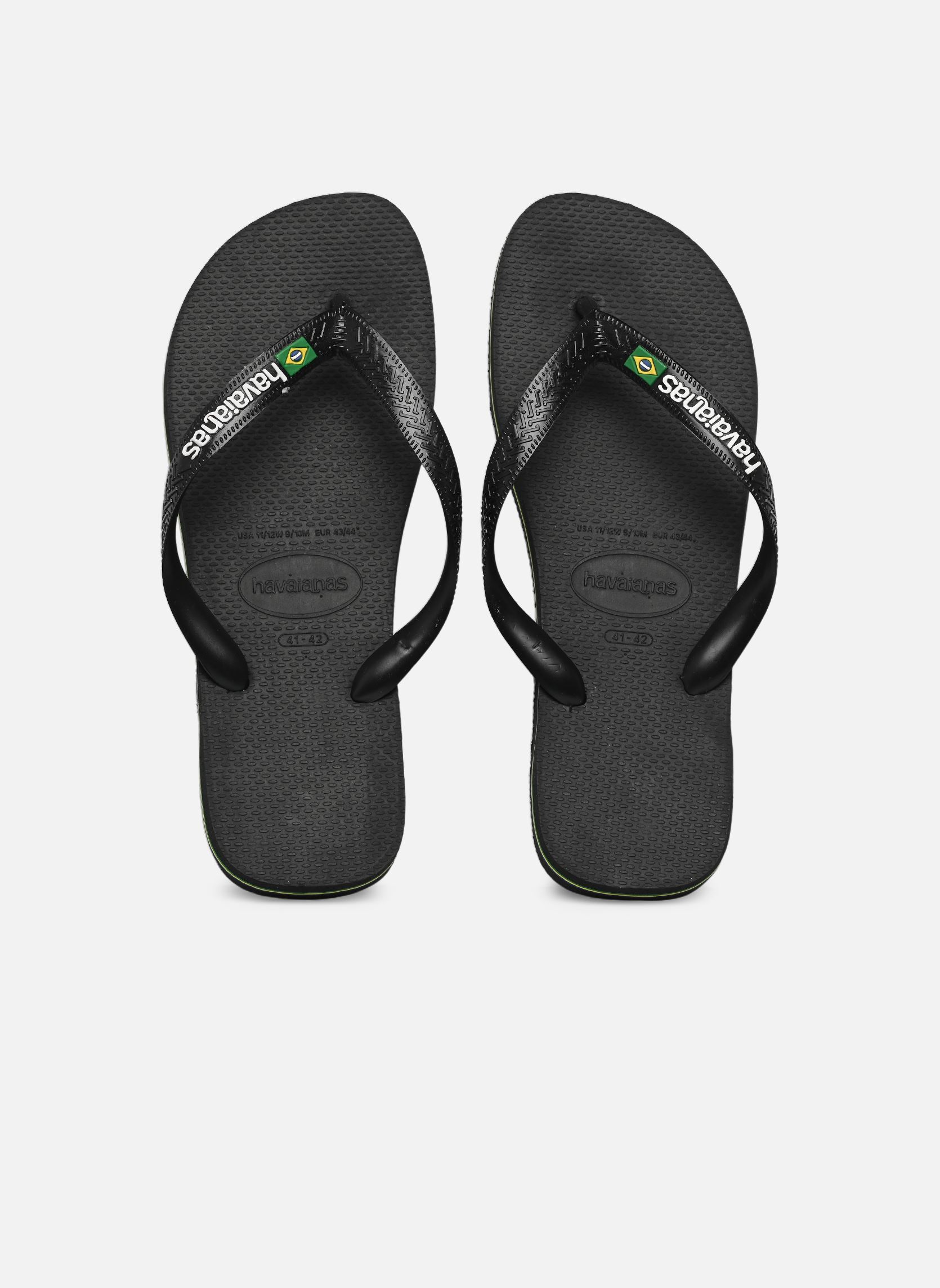 Tongs Brasil Logo M homme noir Havaianas Tongs Brasil Logo M homme noir BLACKBLACK