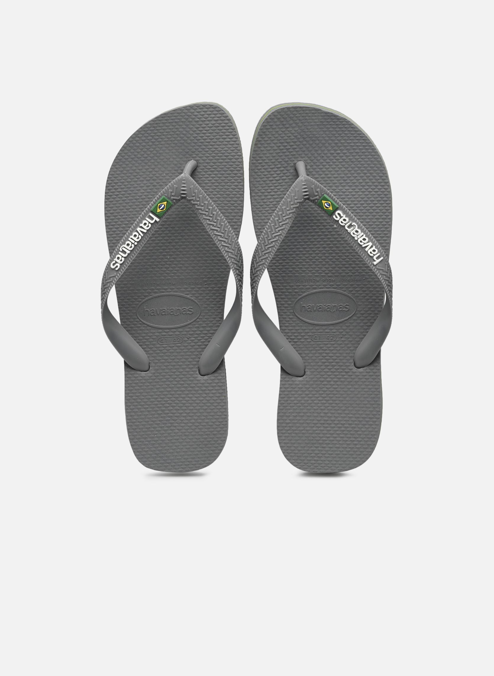 Tongs Brasil Logo M homme gris Havaianas Tongs Brasil Logo M homme gris STEEL GREY/STEEL GREY