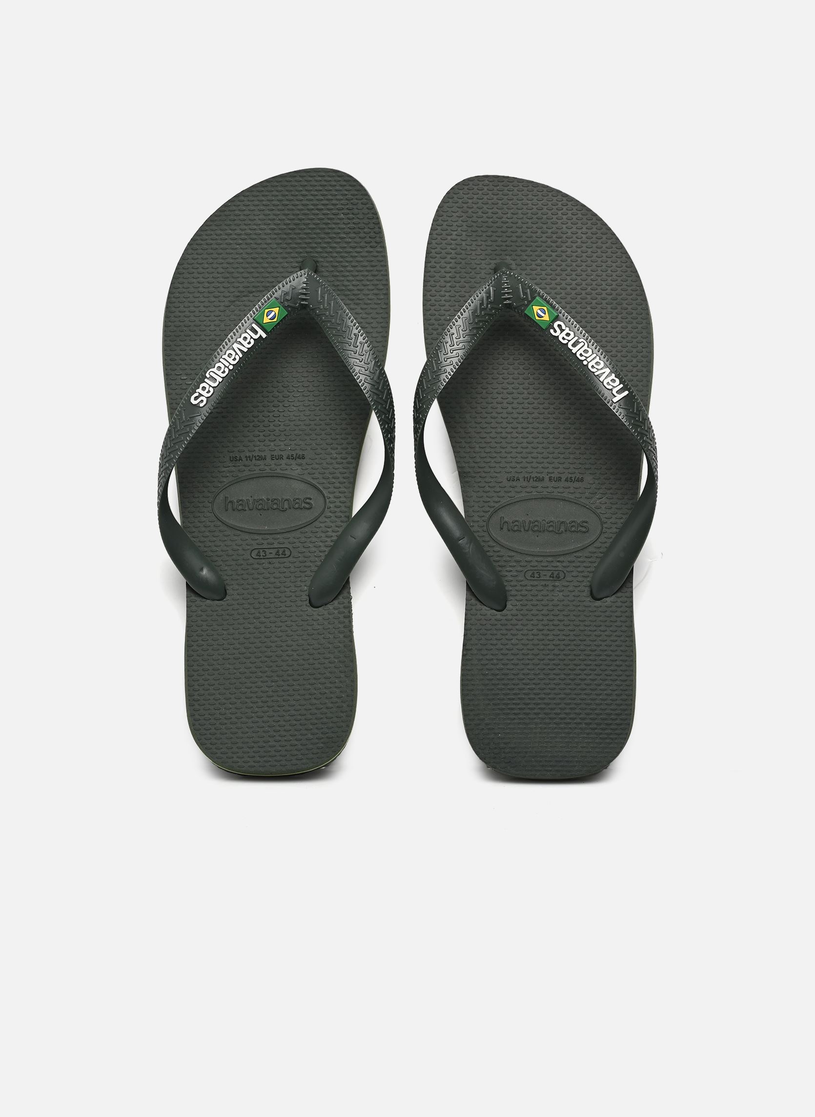 Tongs Brasil Logo M homme vert Havaianas Tongs Brasil Logo M homme vert GREEN OLIVE/GREEN OLIVE