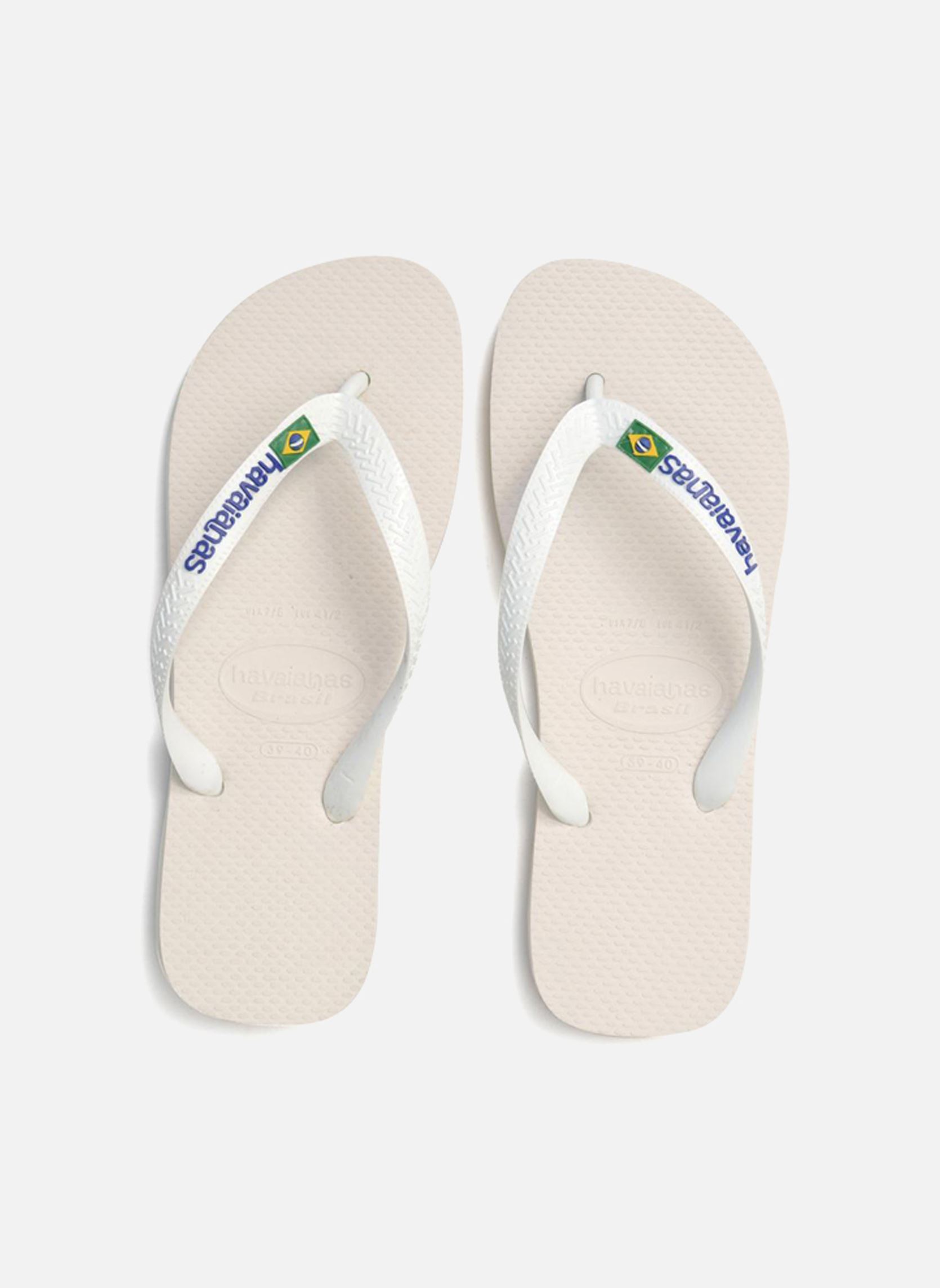 Slippers Brasil Logo M heren wit Havaianas Slippers Brasil Logo M heren wit White