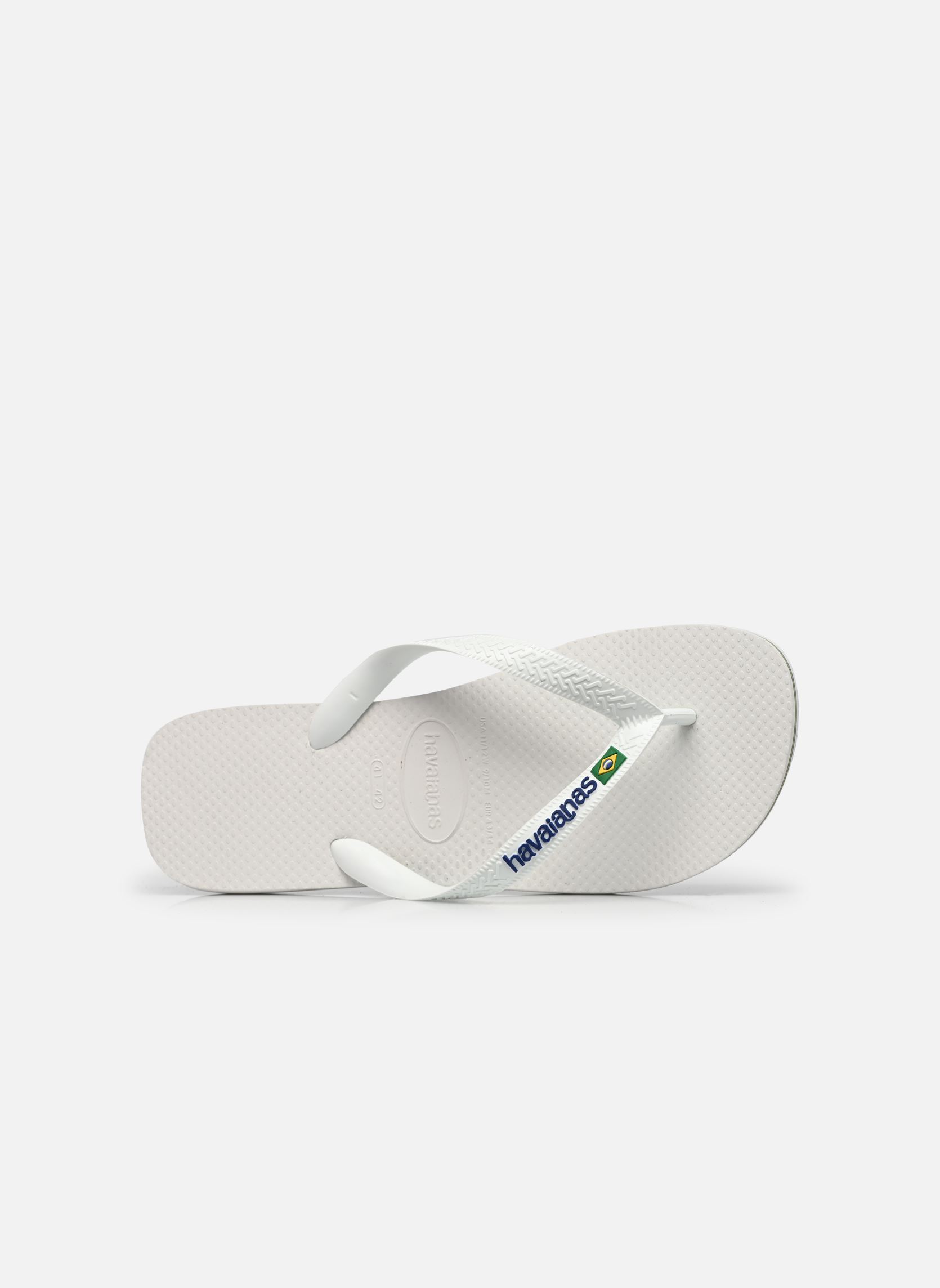 Slippers Brasil Logo M heren wit Havaianas Slippers Brasil Logo M heren wit White