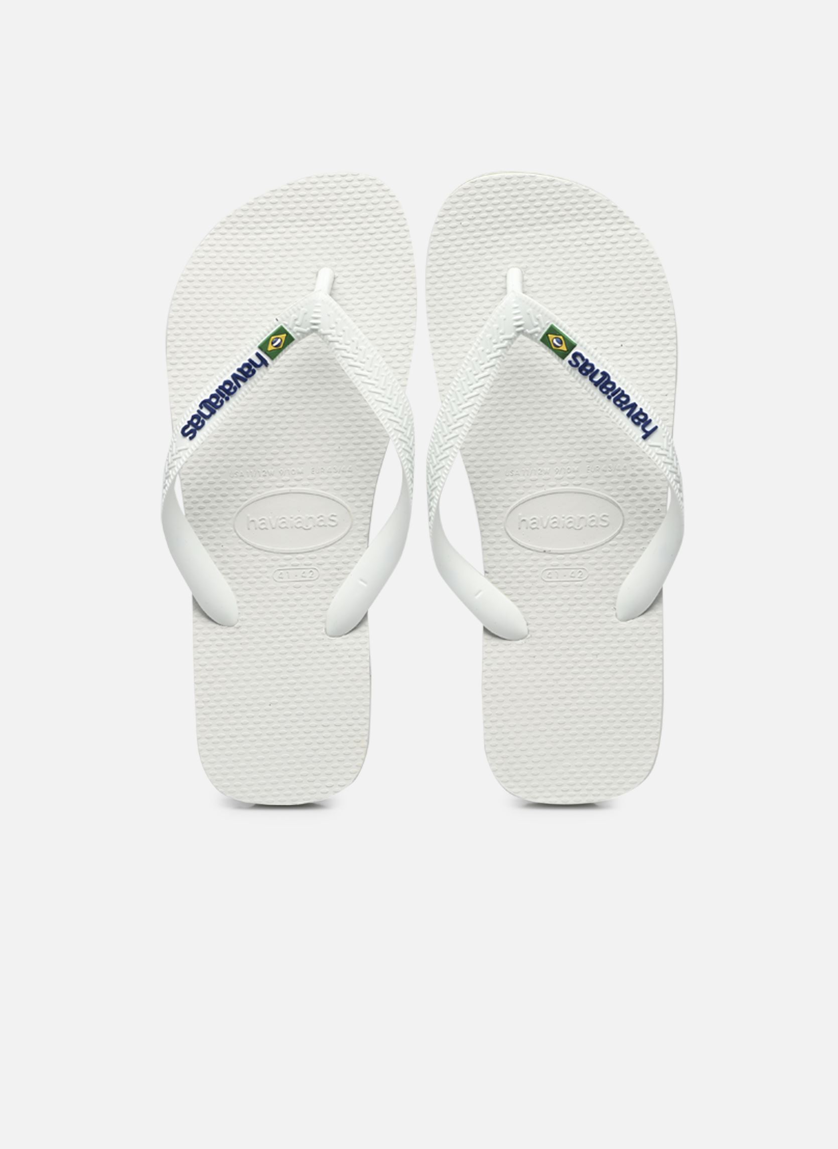 Slippers Brasil Logo M heren wit Havaianas Slippers Brasil Logo M heren wit White