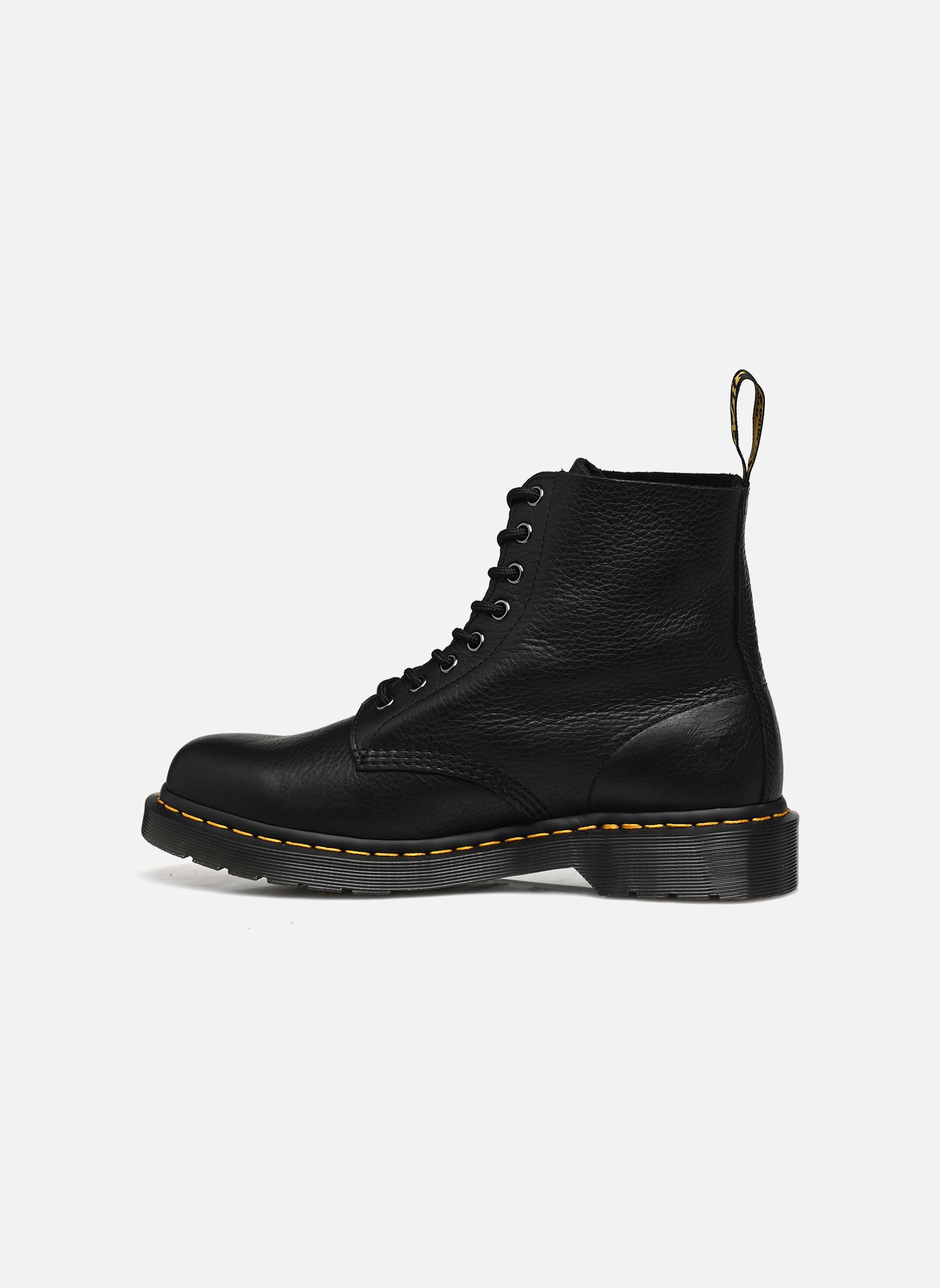 Bottes à talons Dr. Martens en cuir noir