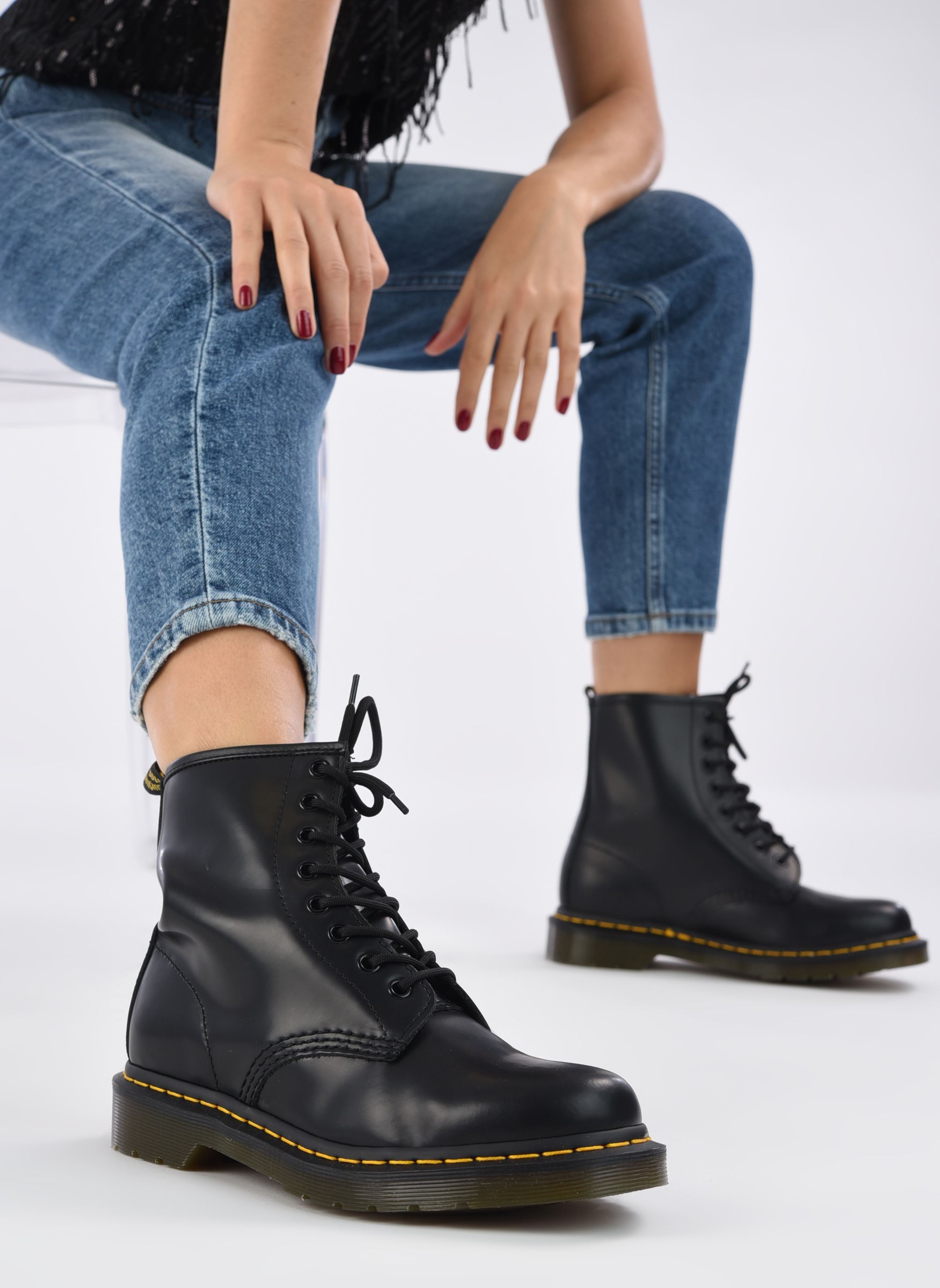 Bottines à lacets 1460 noir Dr. Martens Bottines à lacets 1460 noir BLACK SMOOTH
