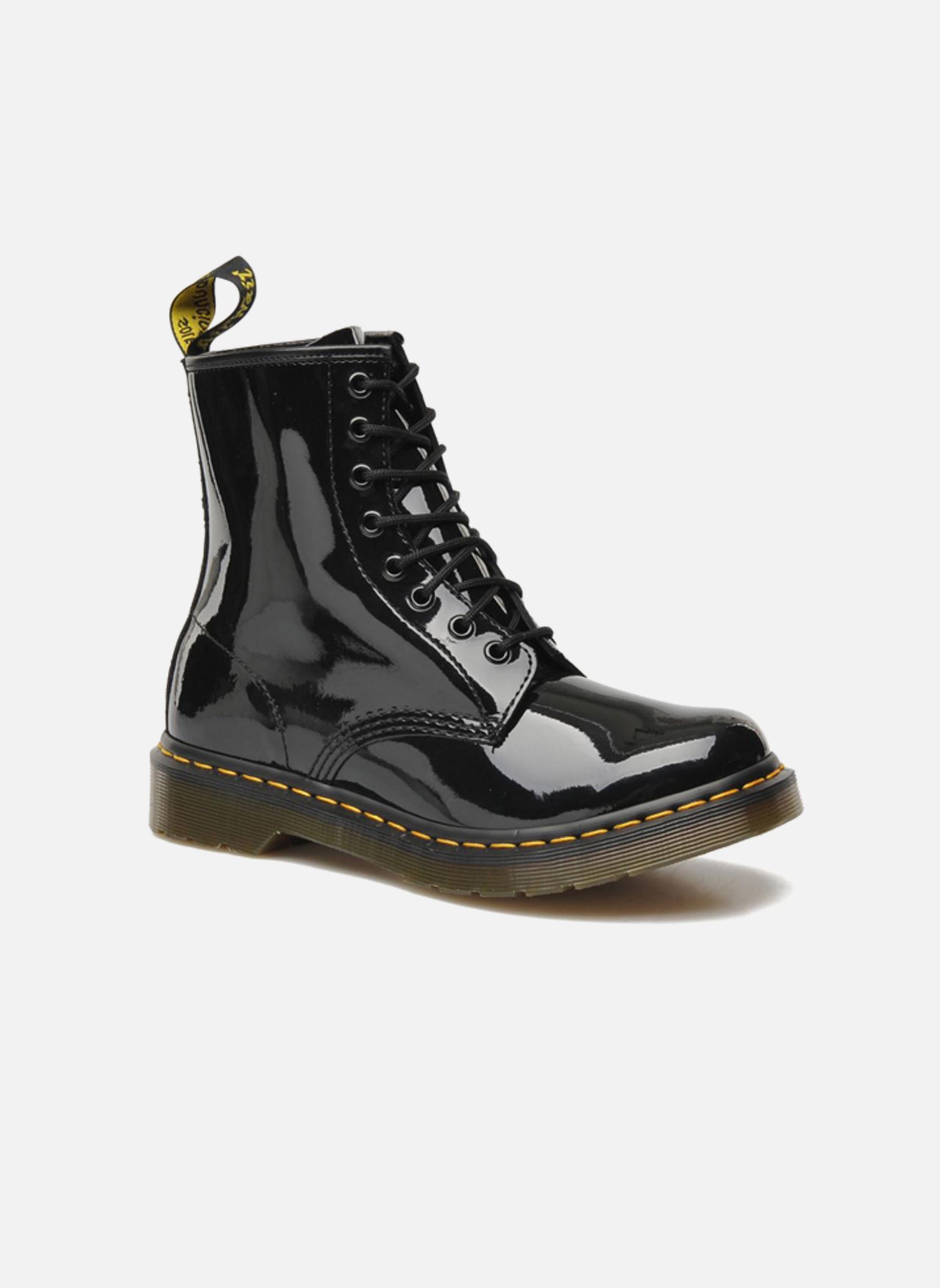 Geschnürte Stiefeletten 1460 damen schwarz Dr. Martens Geschnürte Stiefeletten 1460 damen schwarz BLACK PATENT LAMPER