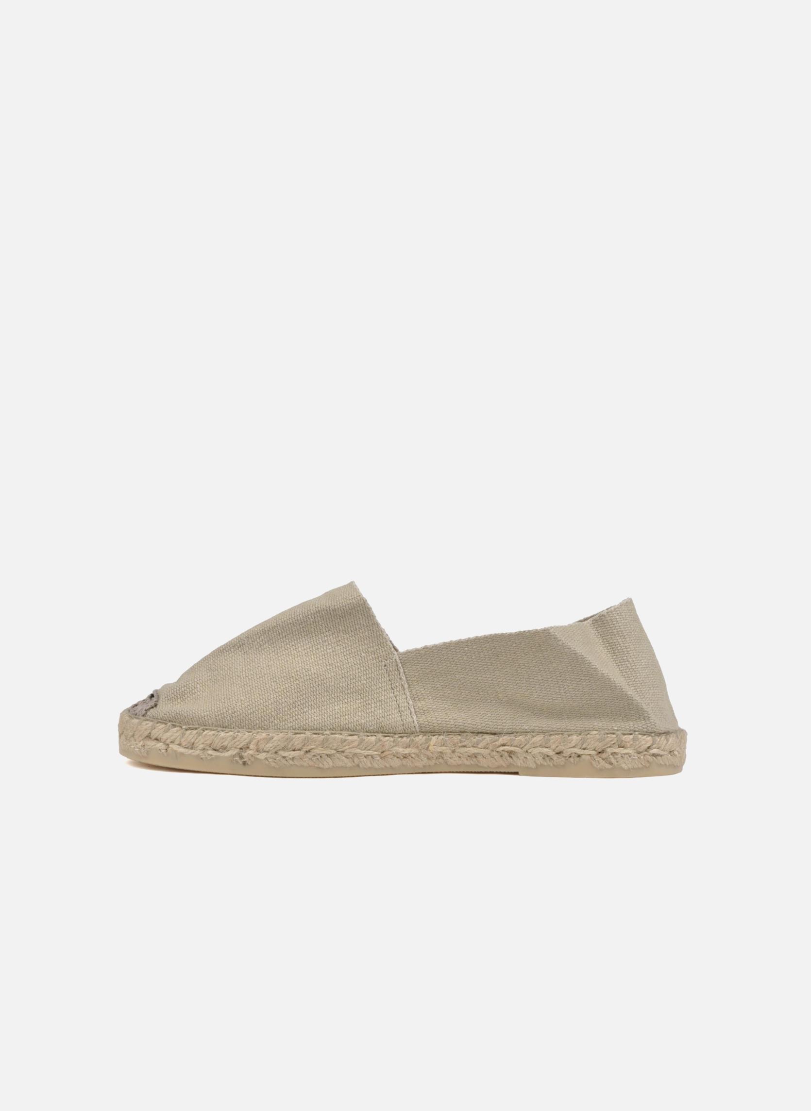 Platte espadrilles Sabline F dames beige La maison de l'espadrille Platte espadrilles Sabline F dames beige LIN