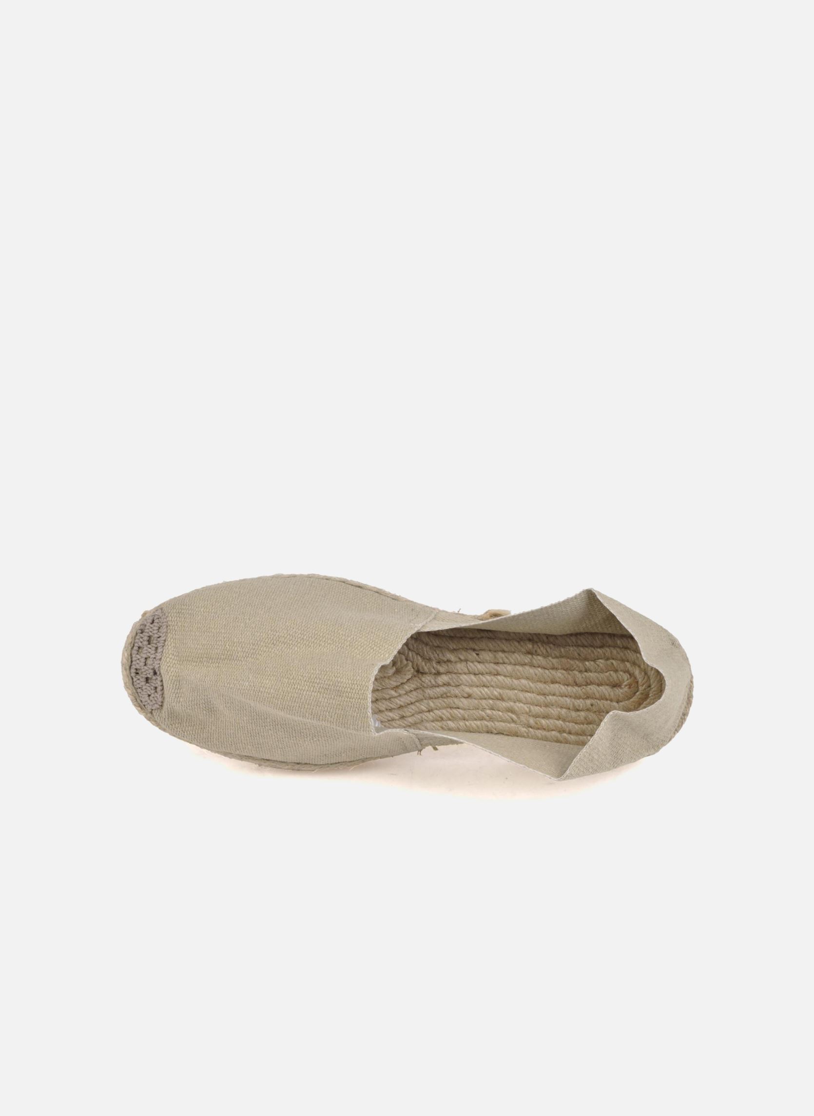 Platte espadrilles Sabline F dames beige La maison de l'espadrille Platte espadrilles Sabline F dames beige LIN