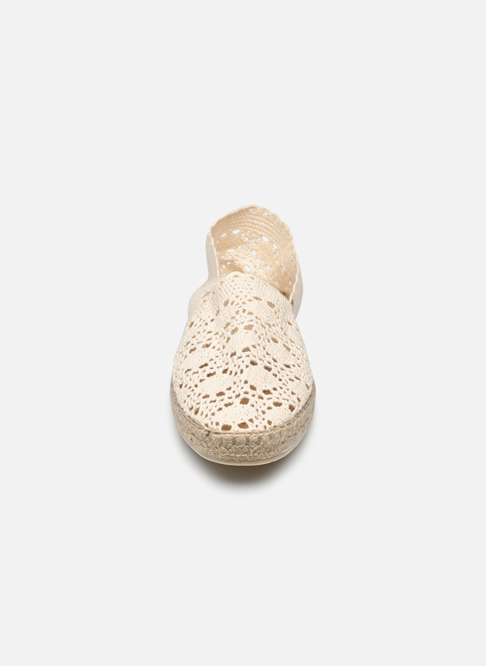 Espadrilles plates Sabline F femme blanc La maison de l'espadrille Espadrilles plates Sabline F femme blanc ECRU DENTELLE