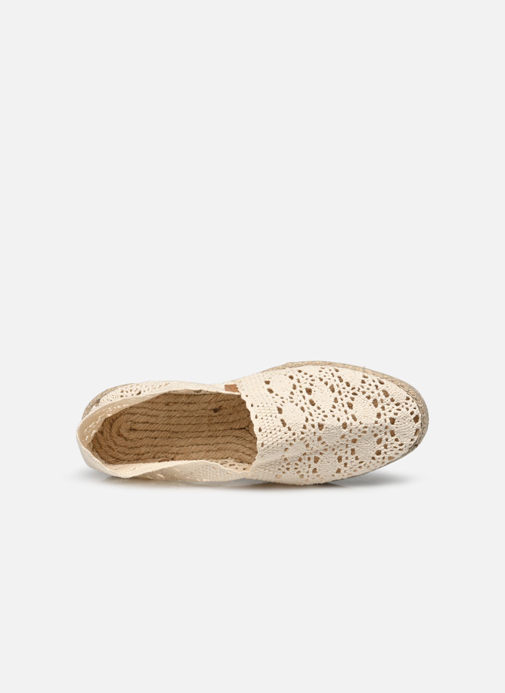 Espadrilles plates Sabline F femme blanc La maison de l'espadrille Espadrilles plates Sabline F femme blanc ECRU DENTELLE