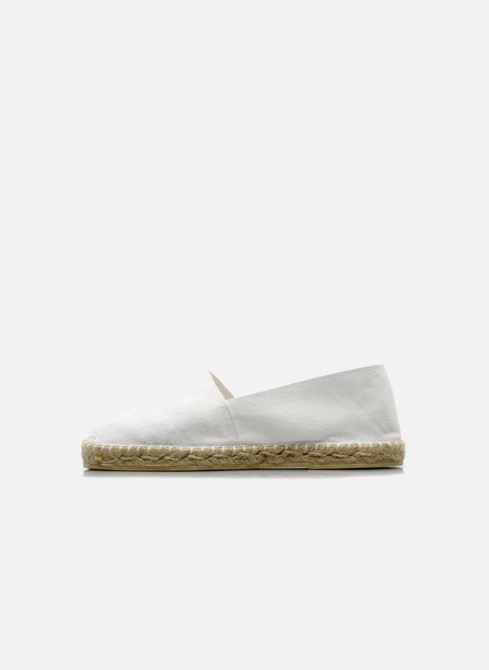 Flache Espadrilles Sabline F damen weiß La maison de l'espadrille Flache Espadrilles Sabline F damen weiß BLANC