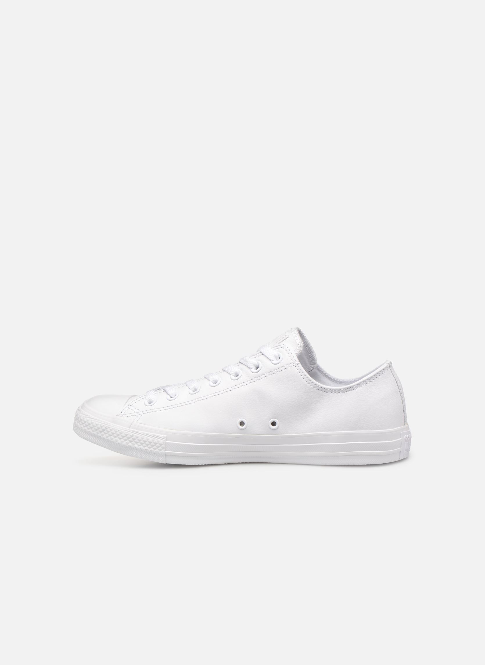Niedrige Sneaker Chuck Taylor All Star Monochrome Leather herren weiß Converse Niedrige Sneaker Chuck Taylor All Star Monochrome Leather herren weiß BLANC