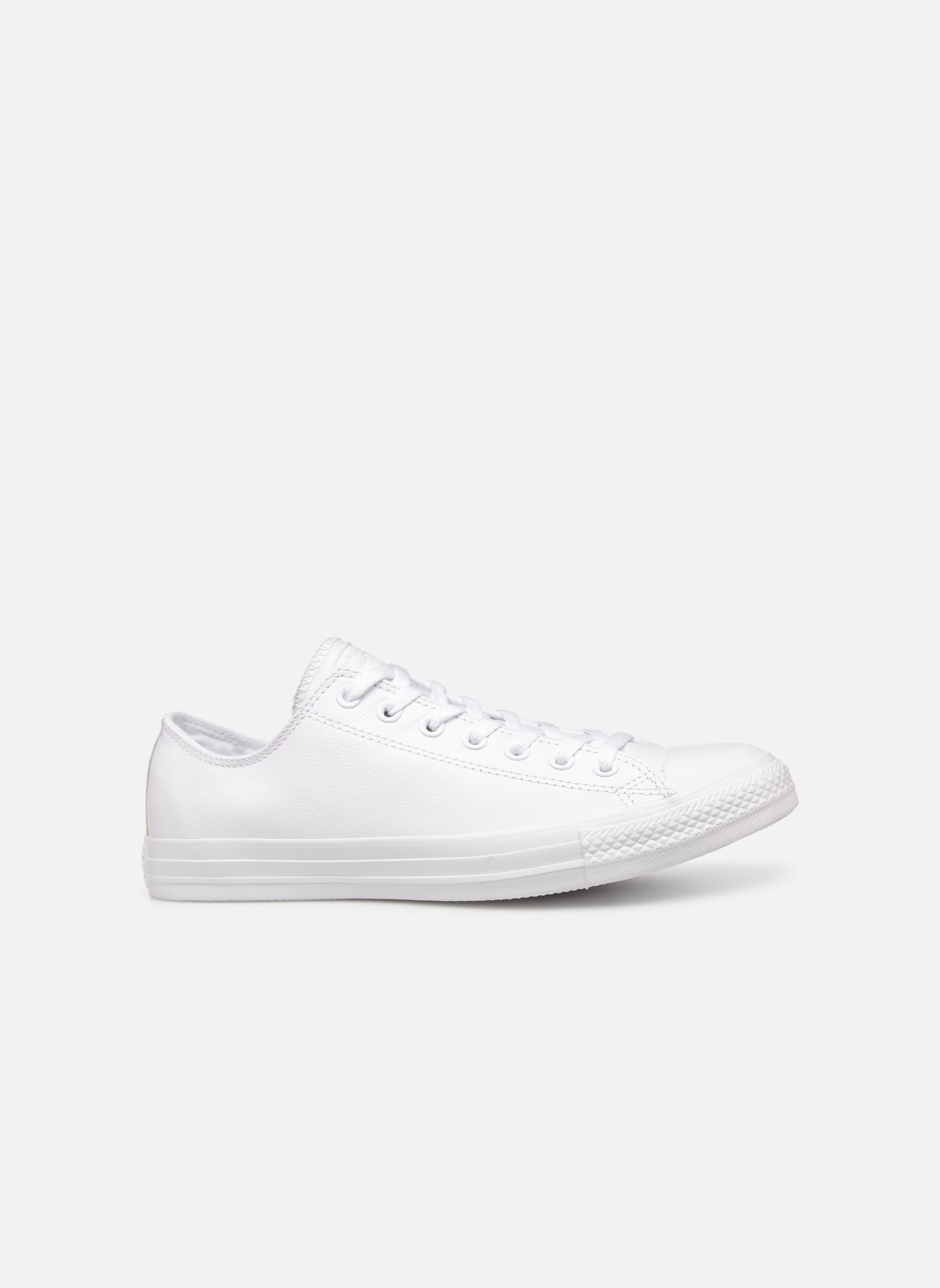 Niedrige Sneaker Chuck Taylor All Star Monochrome Leather herren weiß Converse Niedrige Sneaker Chuck Taylor All Star Monochrome Leather herren weiß BLANC