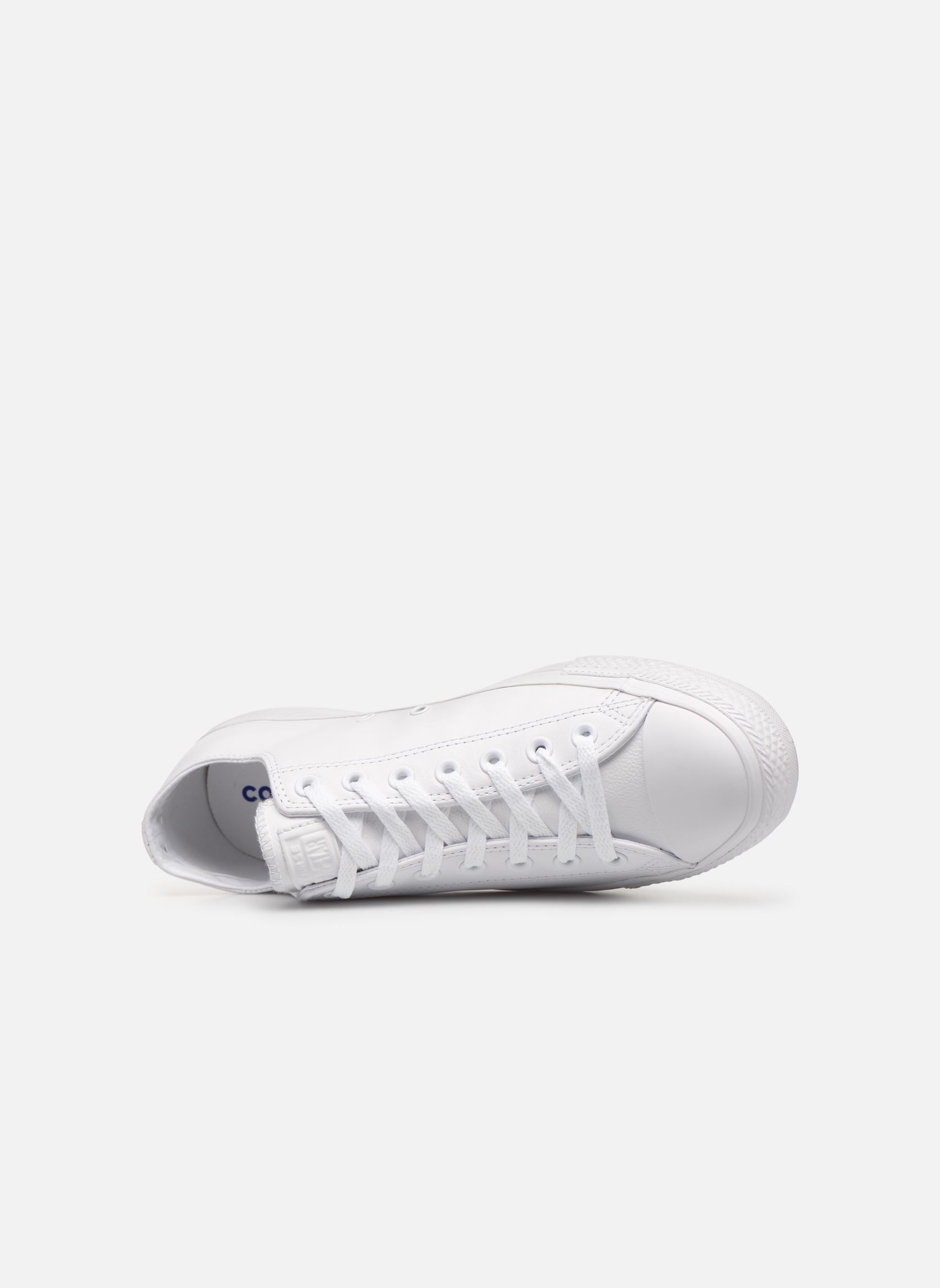 Niedrige Sneaker Chuck Taylor All Star Monochrome Leather herren weiß Converse Niedrige Sneaker Chuck Taylor All Star Monochrome Leather herren weiß BLANC