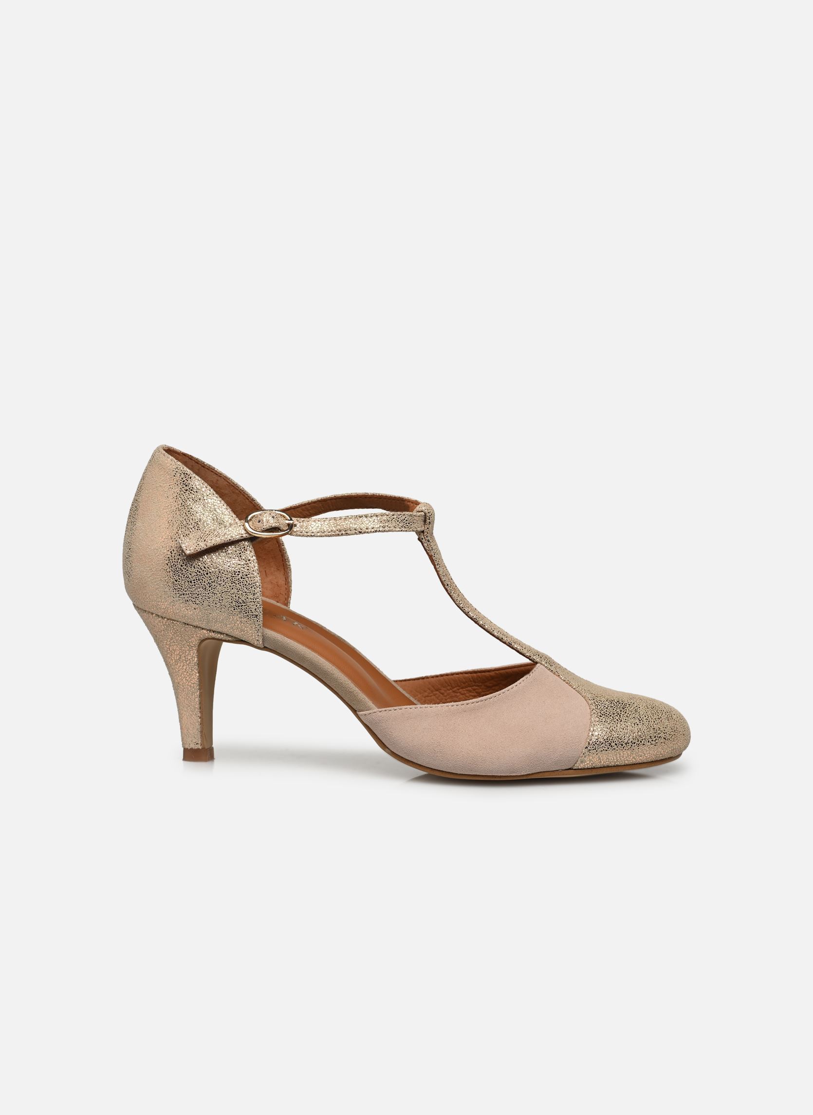 Pumps Lina 10714 dames goud en brons Jonak Pumps Lina 10714 dames goud en brons Velours laminé Cuivre/Rose New