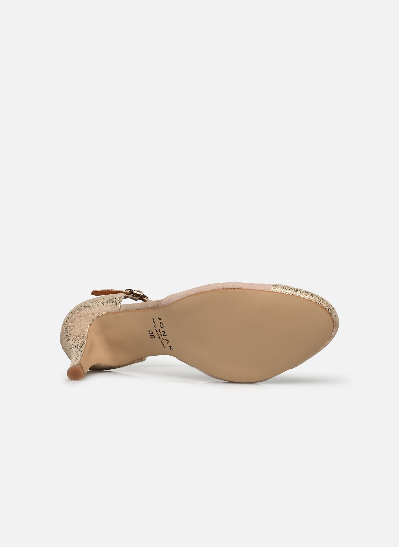 Pumps Lina 10714 dames goud en brons Jonak Pumps Lina 10714 dames goud en brons Velours laminé Cuivre/Rose New