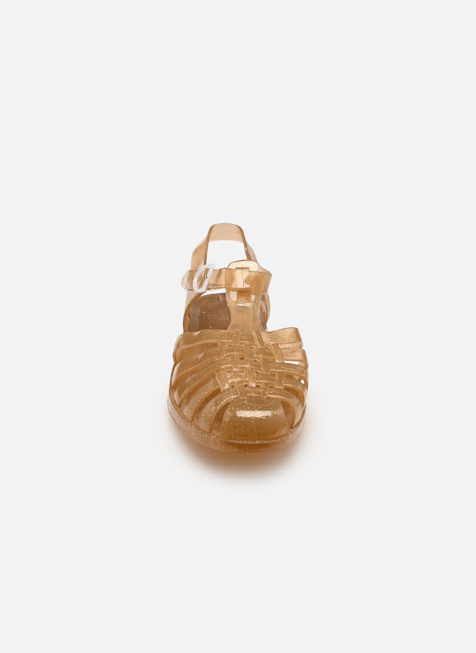 Sandales de plage Sun W femme or et bronze Méduse Sandales de plage Sun W femme or et bronze Crepe Paillete