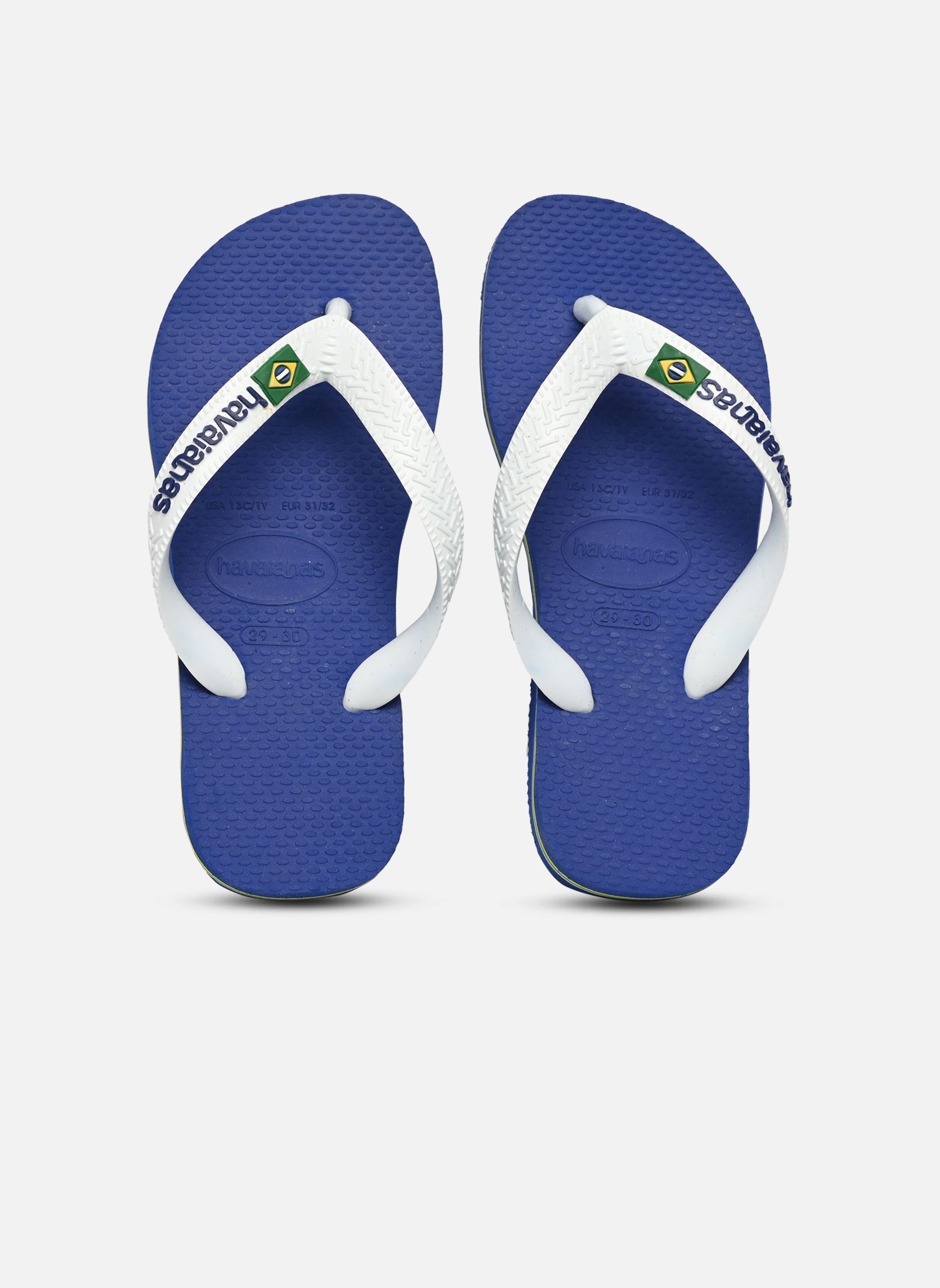 Tongs Brasil Logo E bleu Havaianas Tongs Brasil Logo E bleu MARINE BLUE