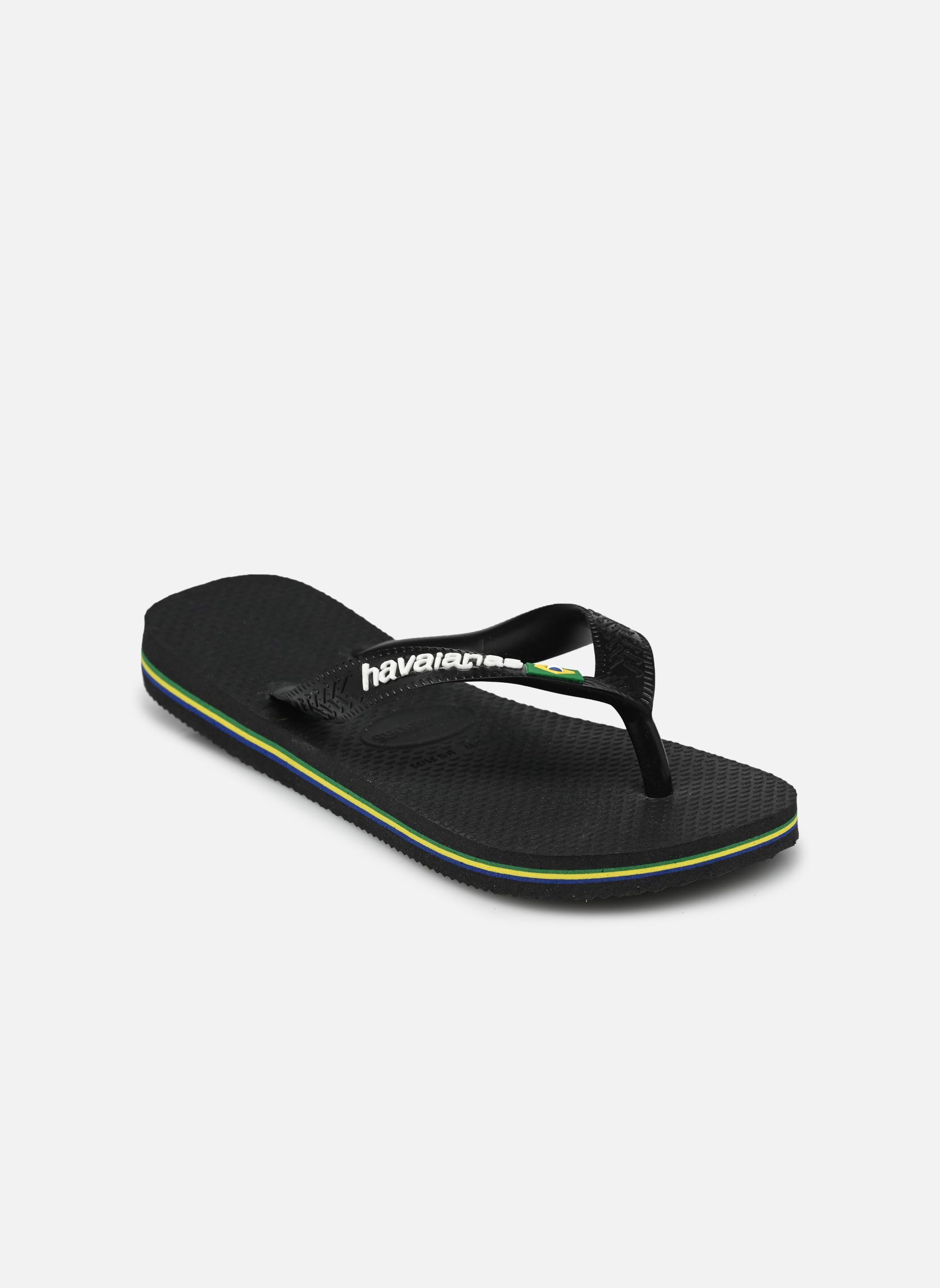 Tongs Brasil Logo E noir Havaianas Tongs Brasil Logo E noir BLACK/BLACK