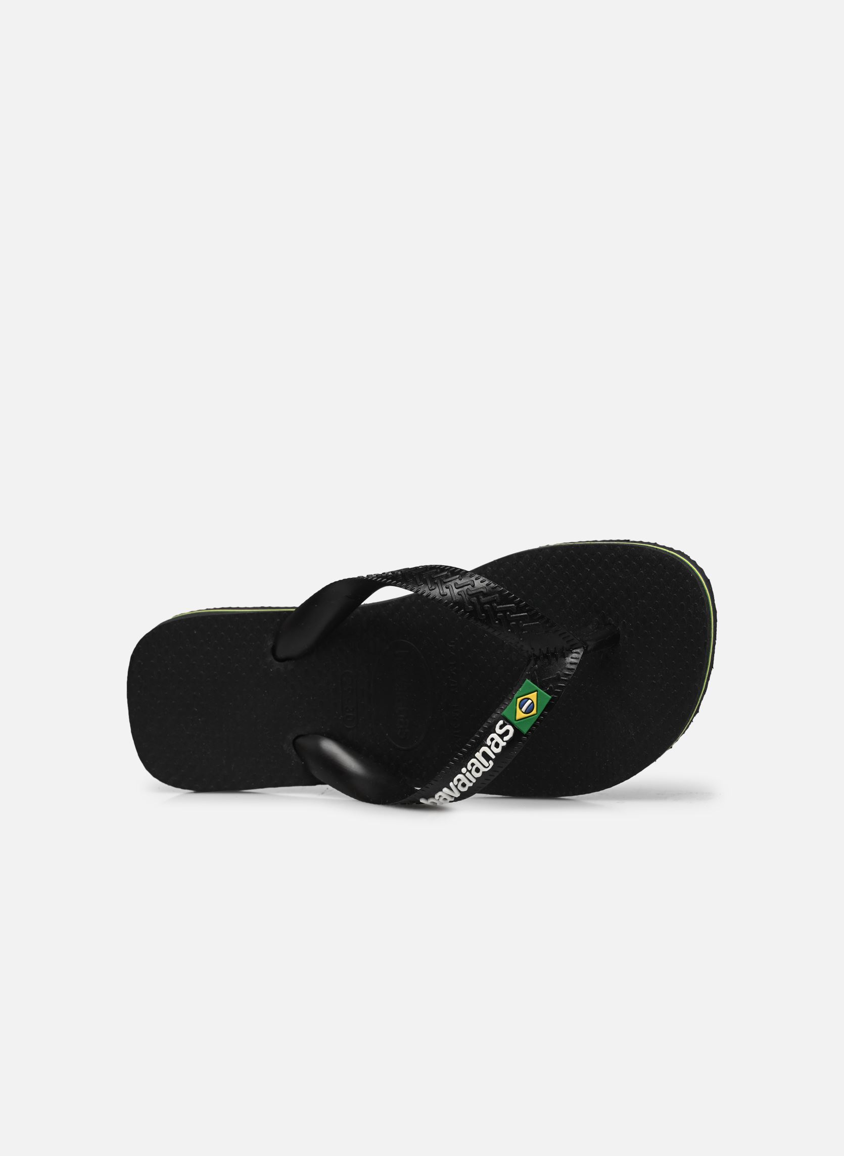 Tongs Brasil Logo E noir Havaianas Tongs Brasil Logo E noir BLACK/BLACK