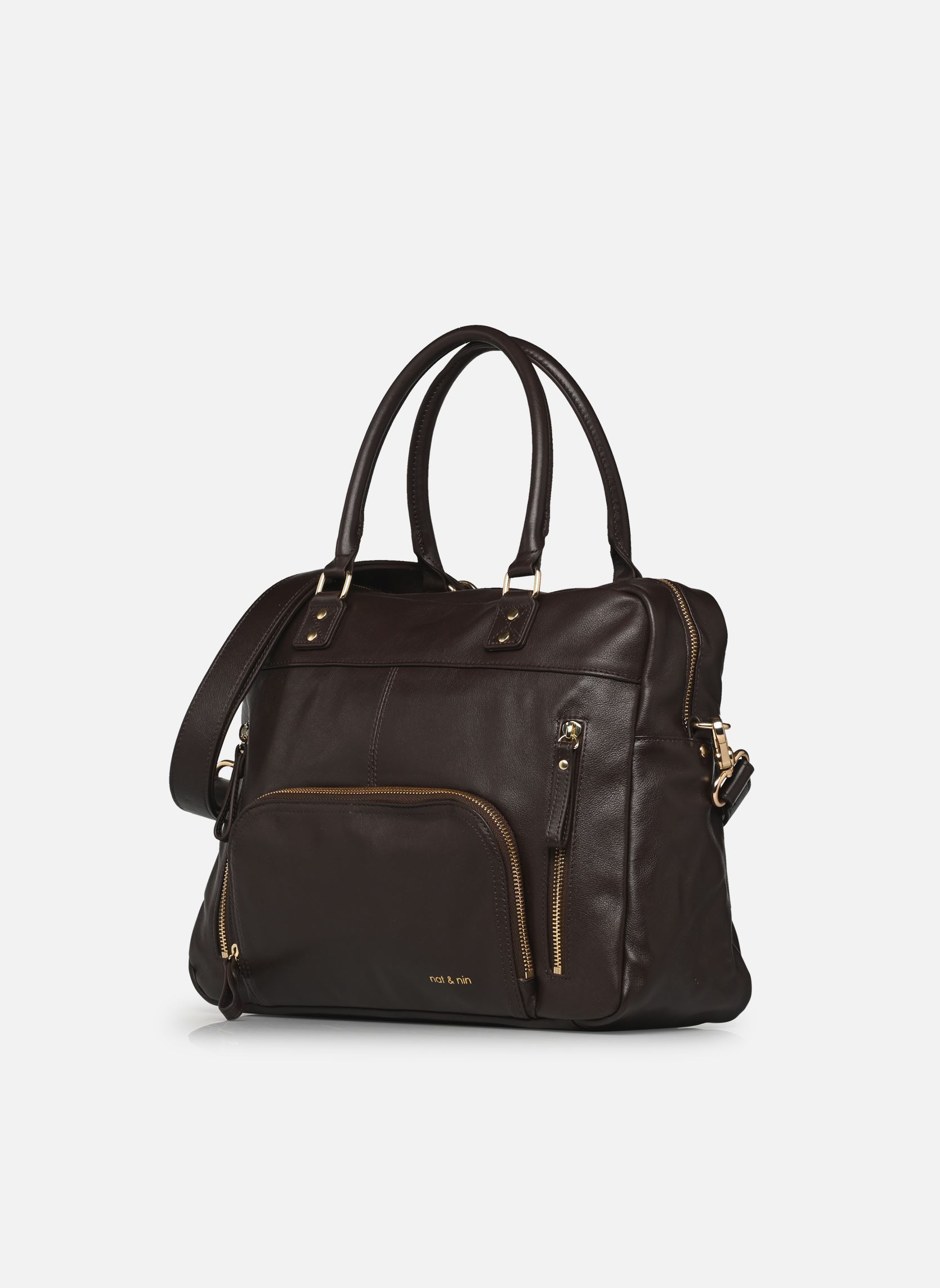 Handtassen Macy dames bruin Nat & Nin Handtassen Macy dames bruin ÉBÈNE LISSE