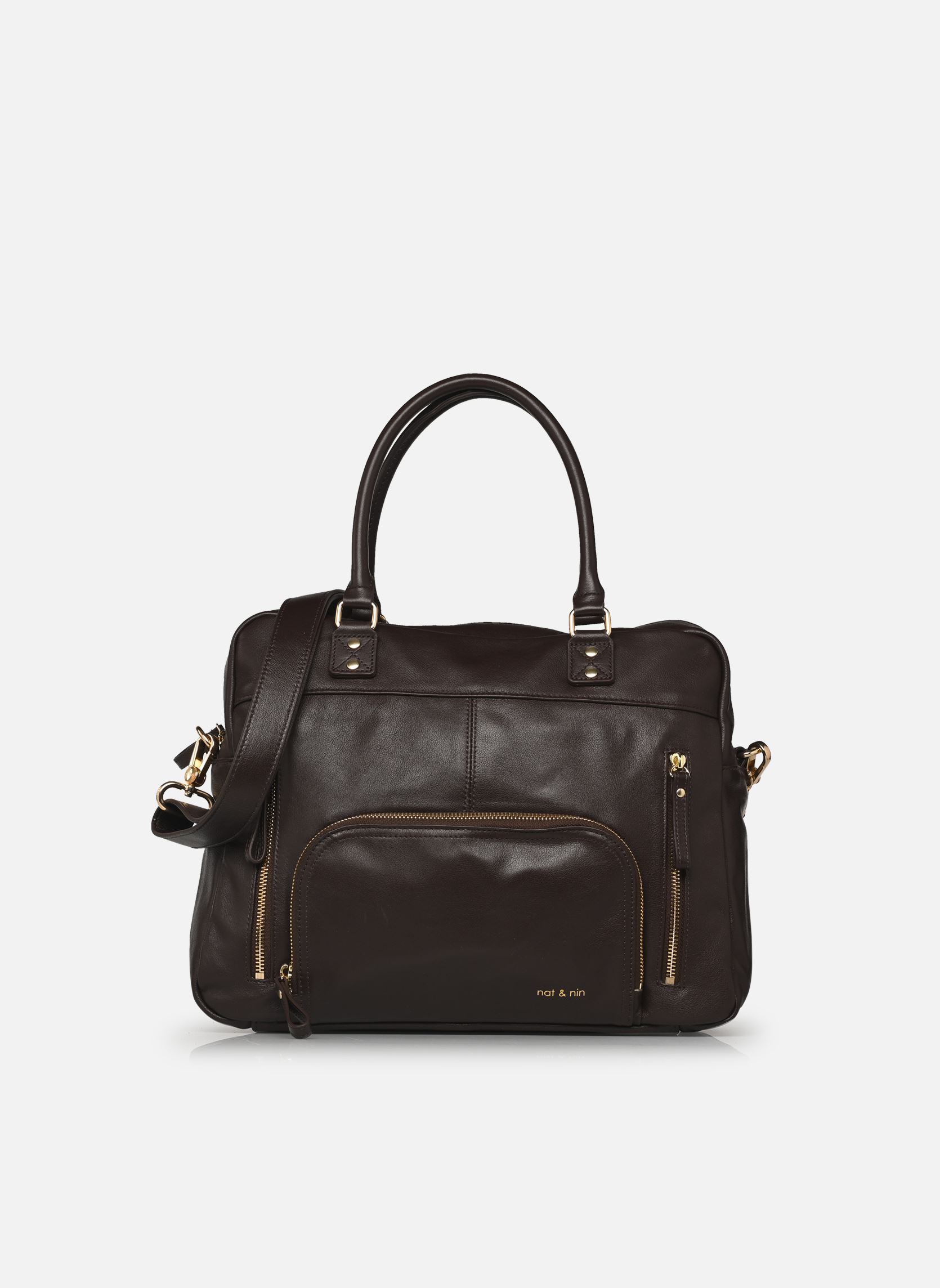Handtassen Macy dames bruin Nat & Nin Handtassen Macy dames bruin ÉBÈNE LISSE