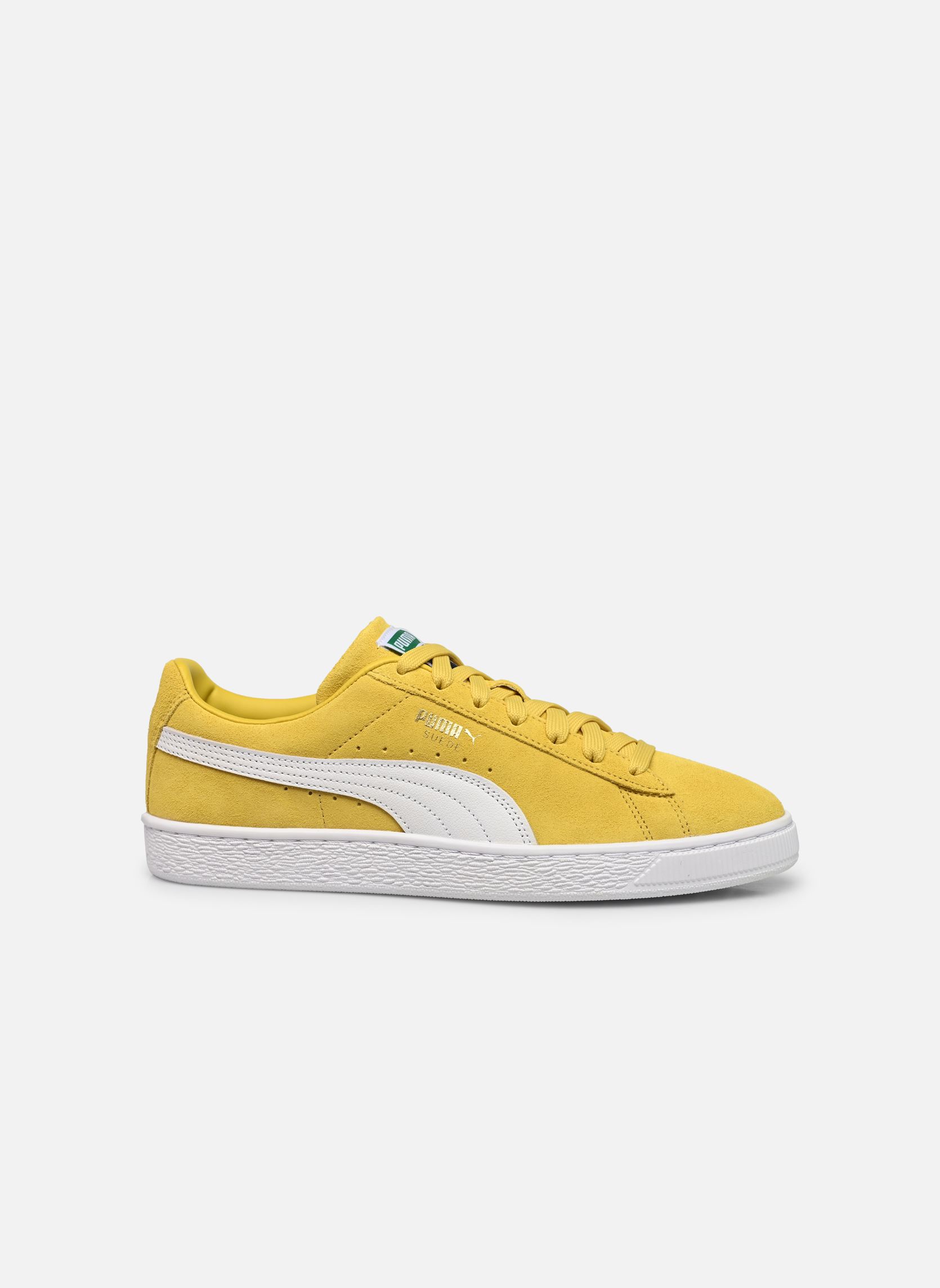 Baskets basses Suede Classic homme jaune Puma Baskets basses Suede Classic homme jaune FRESH PEAR-PUMA WHITE