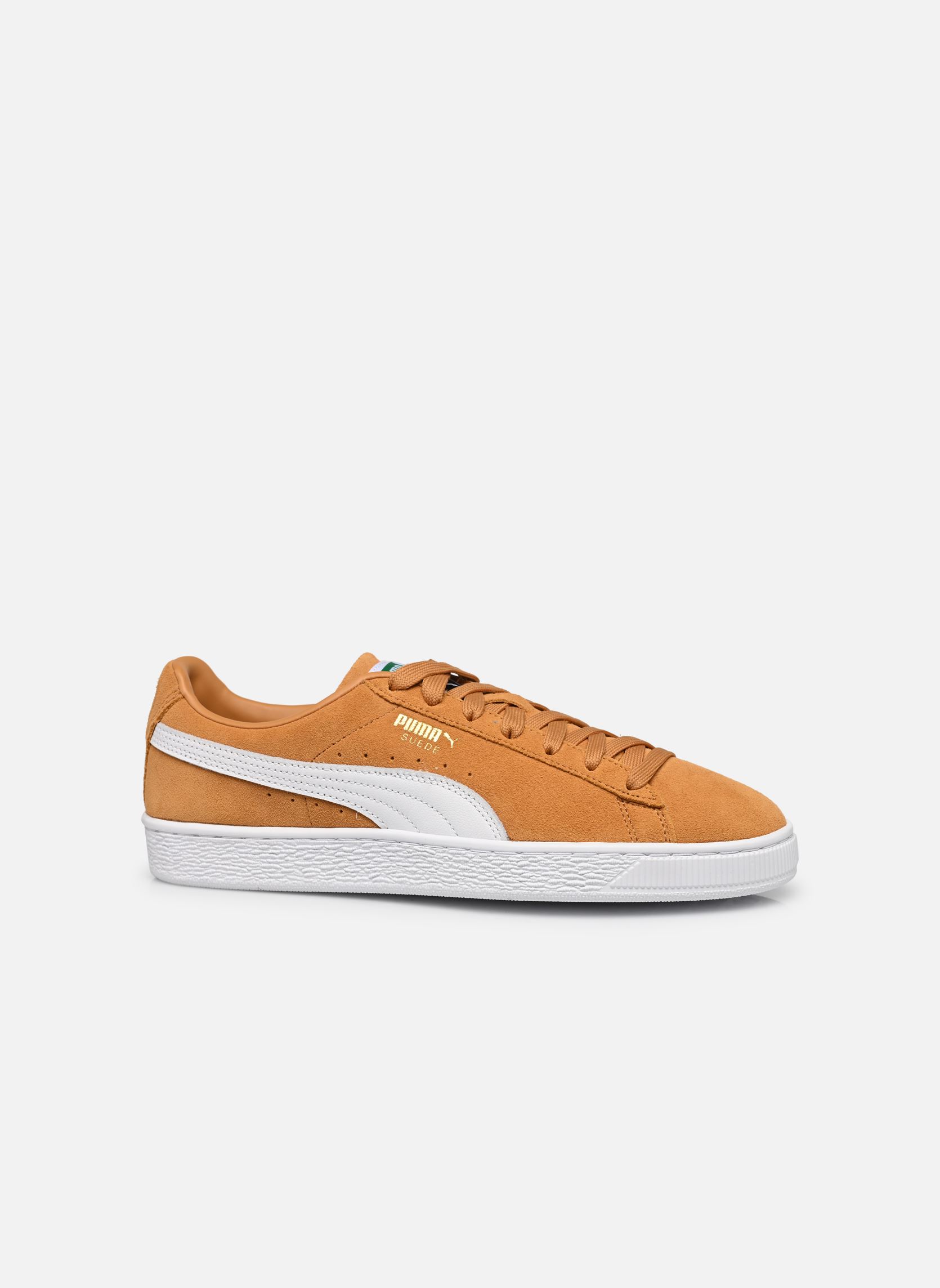 Niedrige Sneaker Suede Classic herren braun Puma Niedrige Sneaker Suede Classic herren braun CARAMEL LATTE-PUMA WHITE