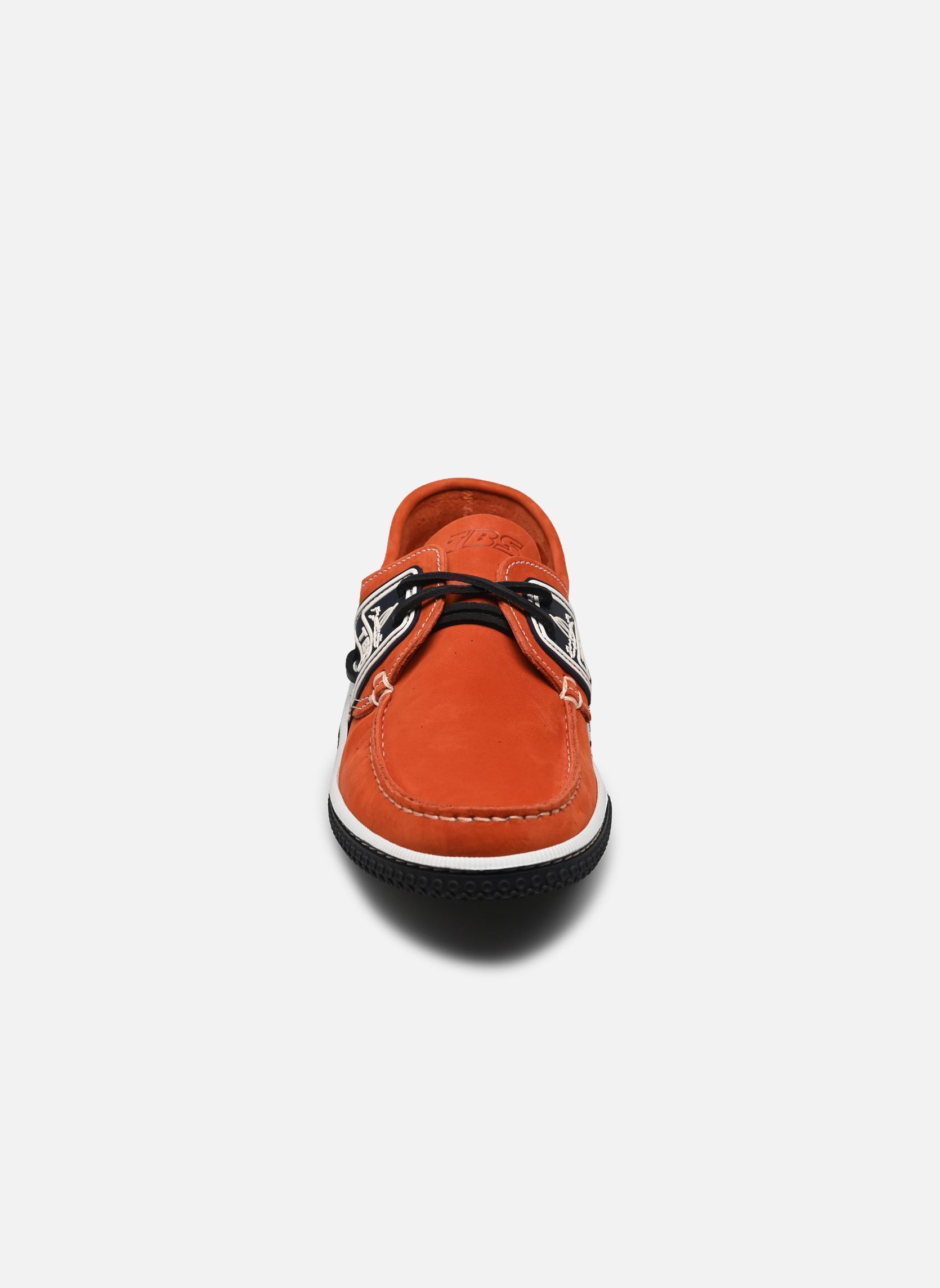 Chaussures bateaux Globek homme orange TBS Chaussures bateaux Globek homme orange ORANGE + NAVY