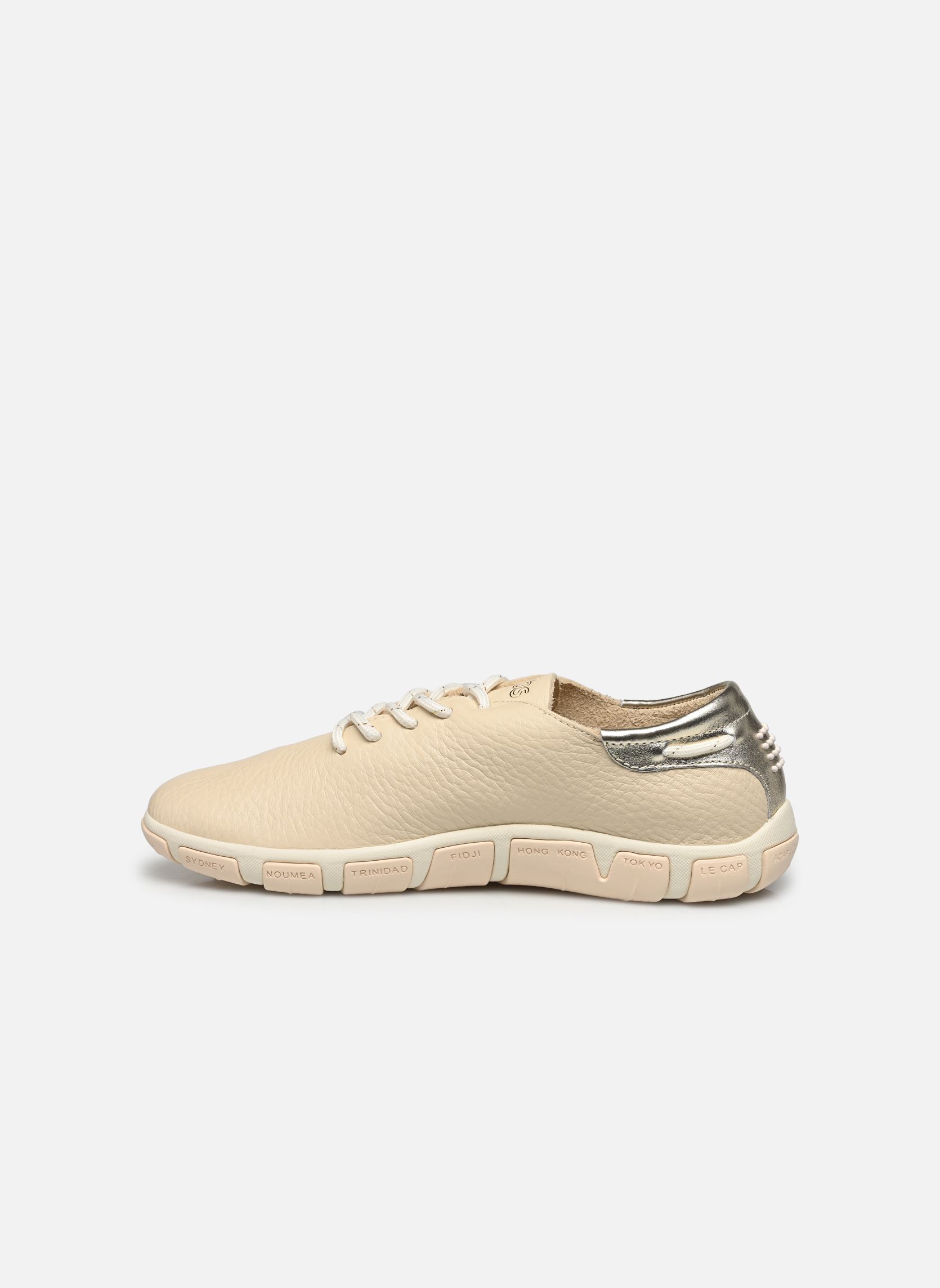 Niedrige Sneaker Jazaru damen beige TBS Niedrige Sneaker Jazaru damen beige LIN + CHAMPAGNE