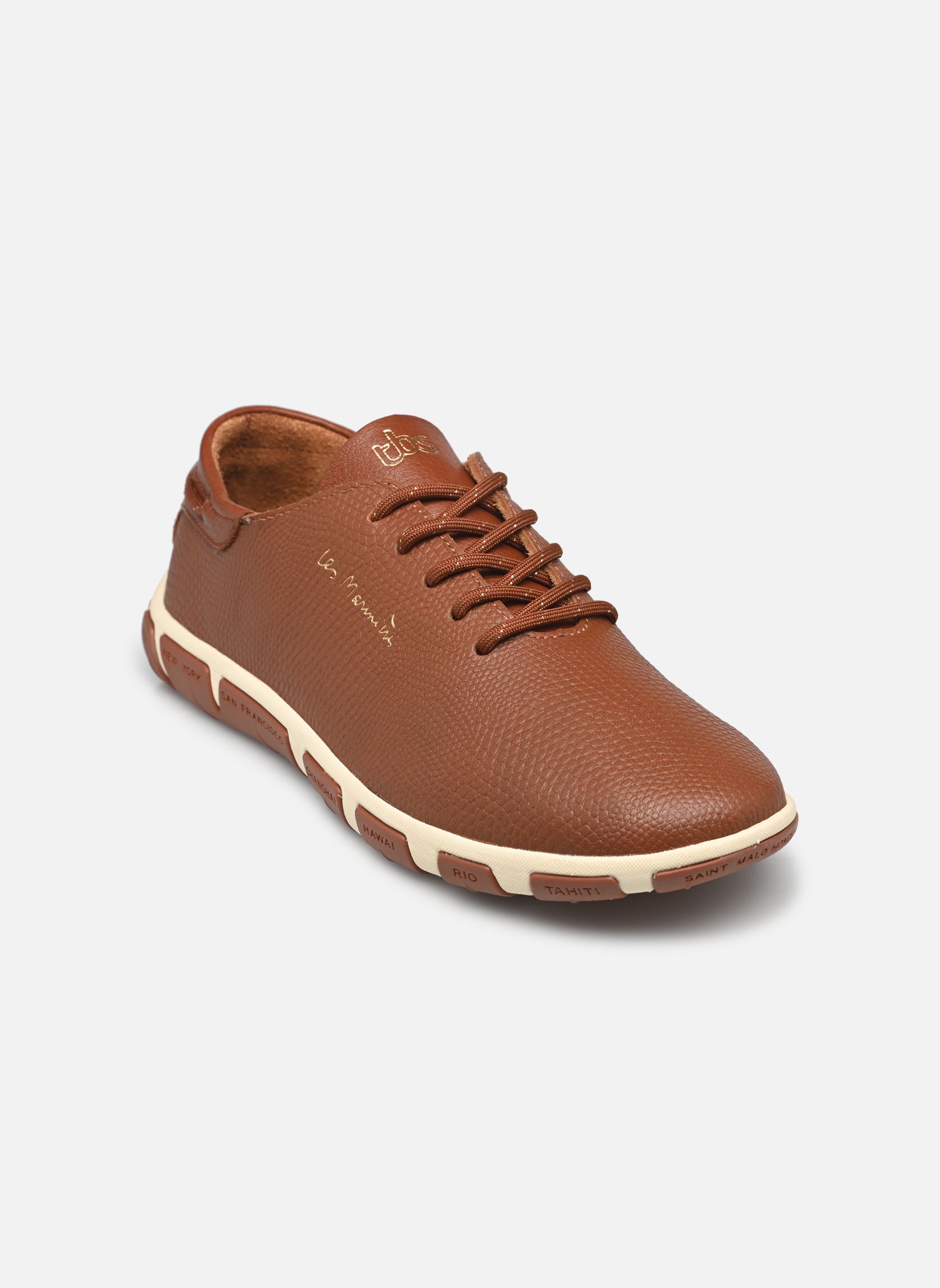 Niedrige Sneaker Jazaru damen braun TBS Niedrige Sneaker Jazaru damen braun CHATAIGNE