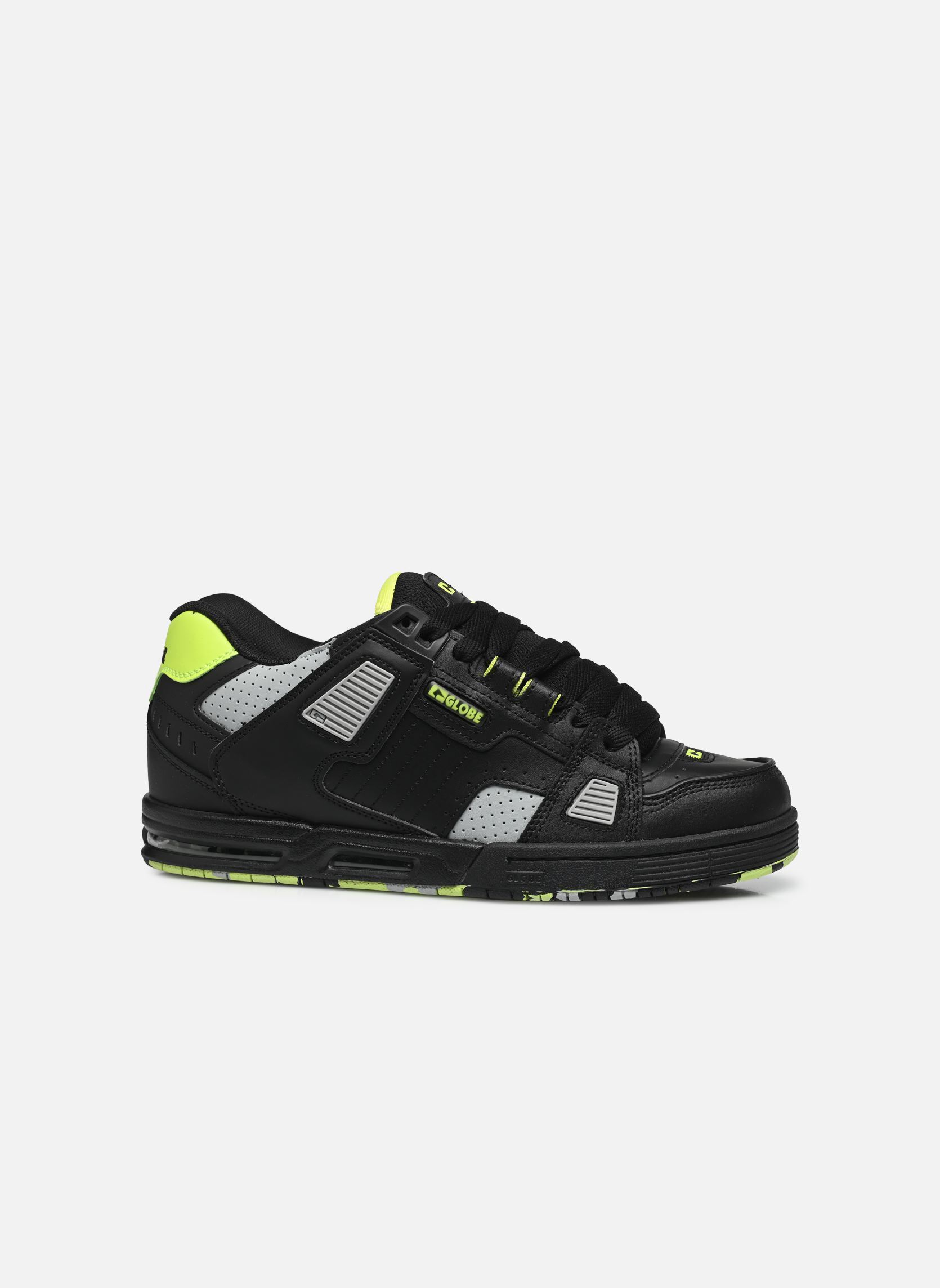 Niedrige Sneaker Sabre herren schwarz Globe Niedrige Sneaker Sabre herren schwarz Black/lime