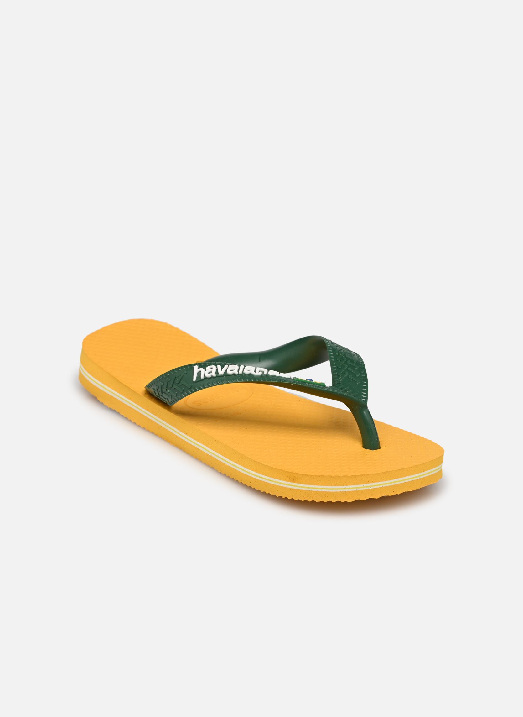 Tongs Brasil Logo E jaune Havaianas Tongs Brasil Logo E jaune Pop Yellow