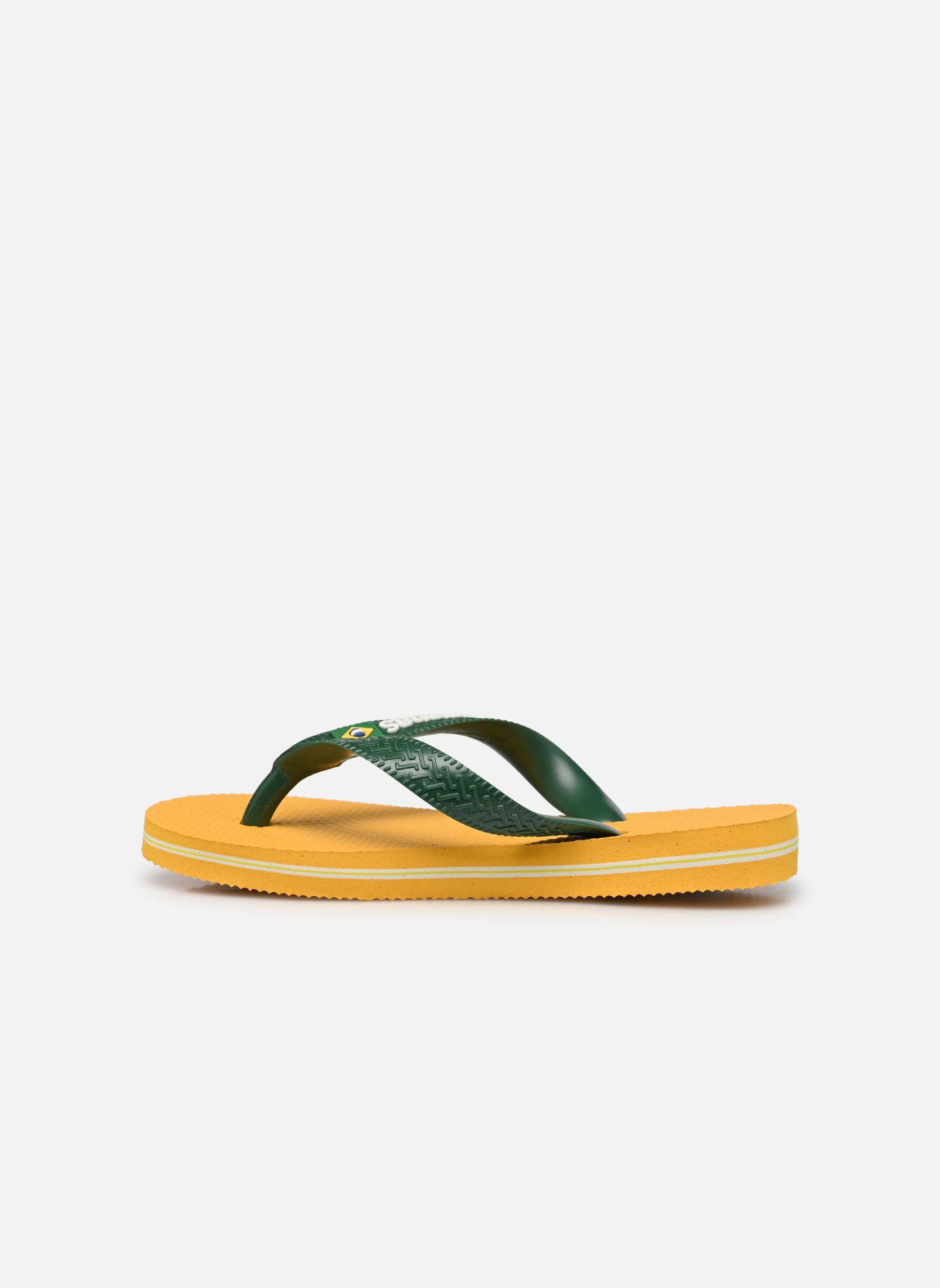Tongs Brasil Logo E jaune Havaianas Tongs Brasil Logo E jaune Pop Yellow