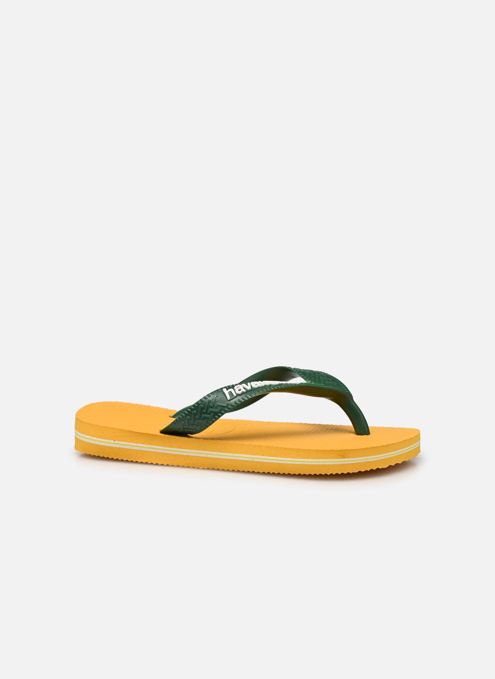 Tongs Brasil Logo E jaune Havaianas Tongs Brasil Logo E jaune Pop Yellow
