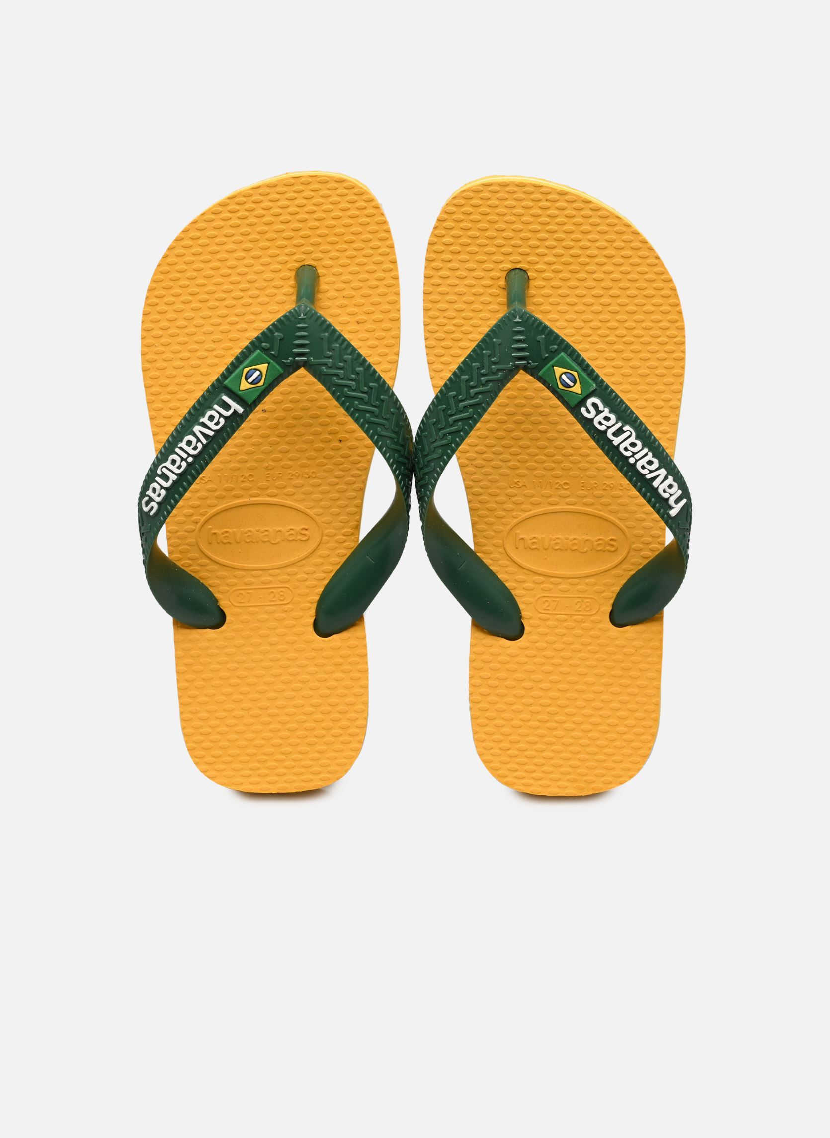 Tongs Brasil Logo E jaune Havaianas Tongs Brasil Logo E jaune Pop Yellow