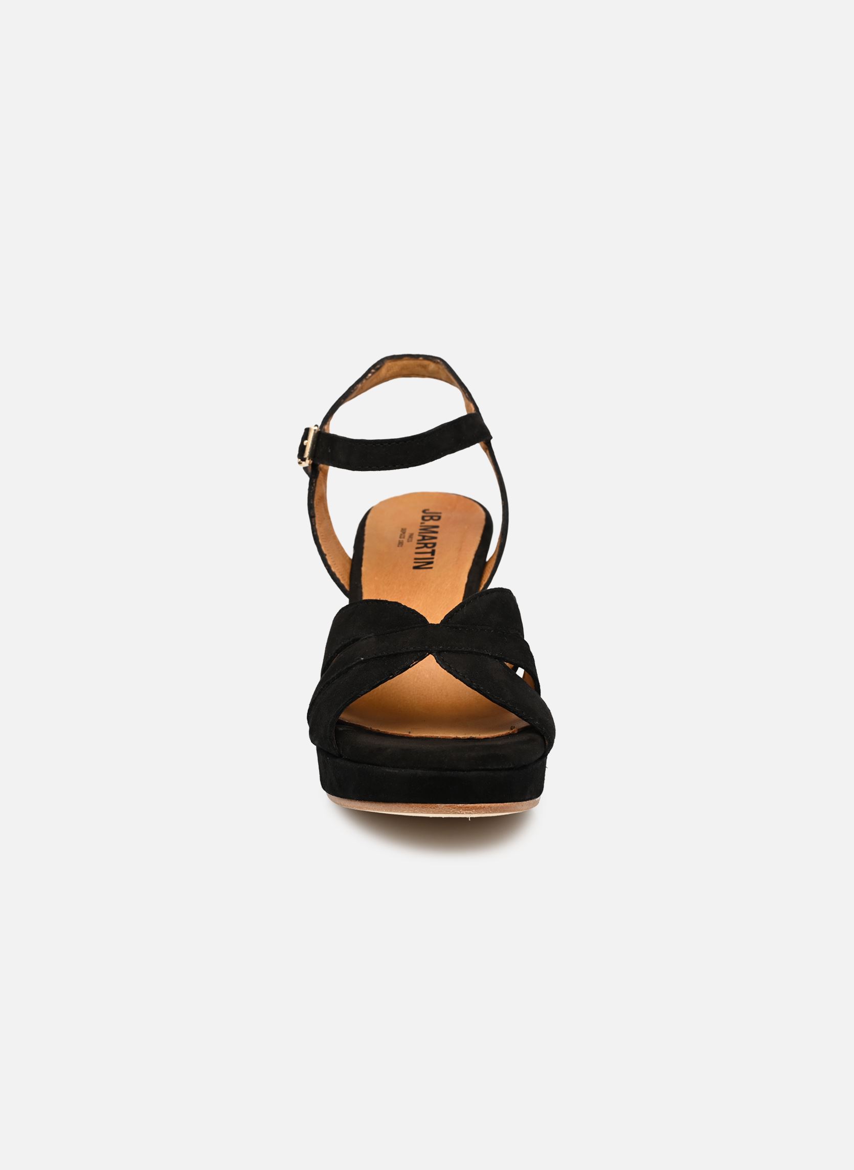 Sandali con zeppa e plateau Mina donna nero JB Martin Sandali con zeppa e plateau Mina donna nero Noir