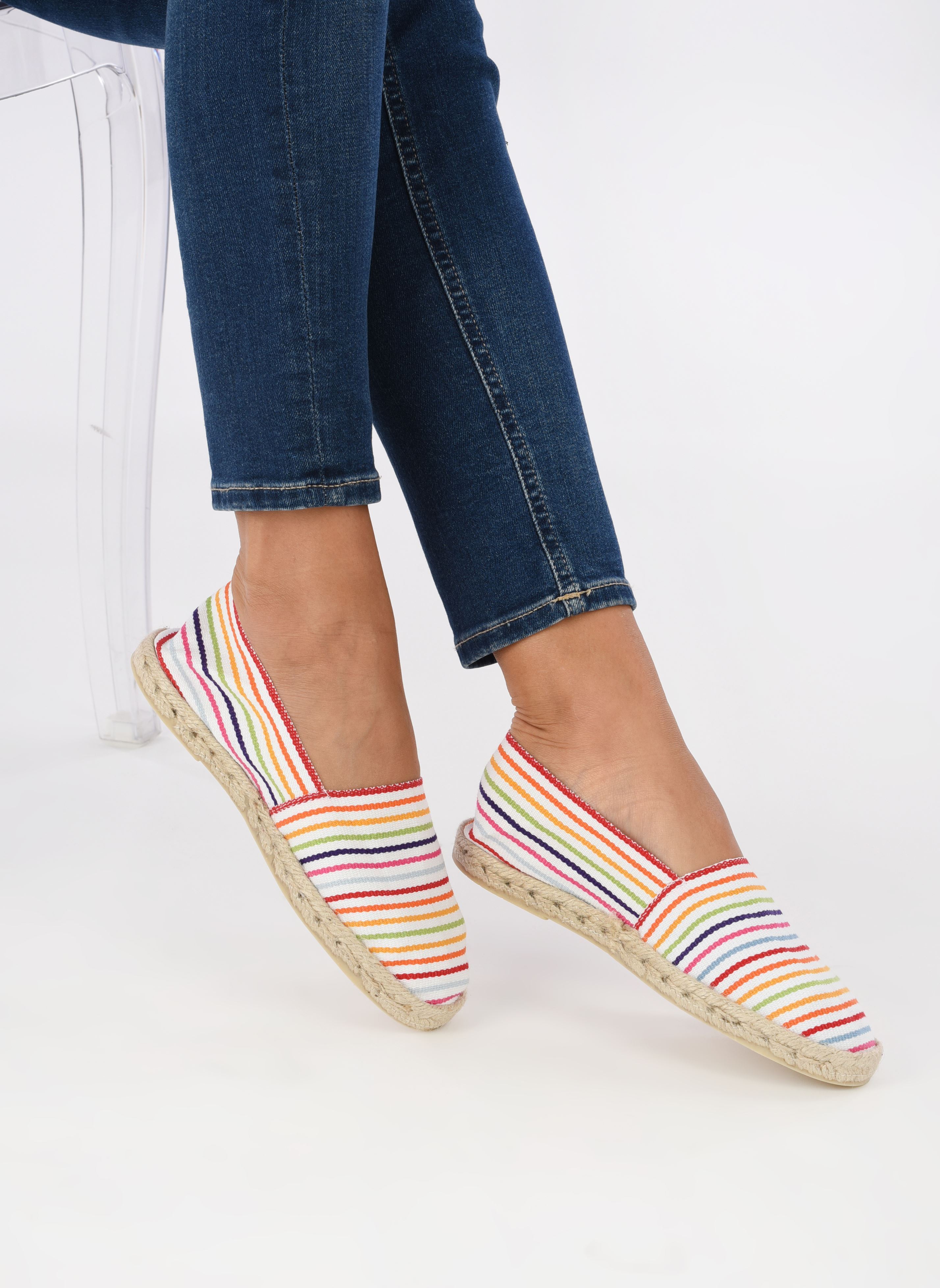 Espadrillas piatte Sabline Rayure F donna multicolore La maison de l'espadrille Espadrillas piatte Sabline Rayure F donna multicolore Nina