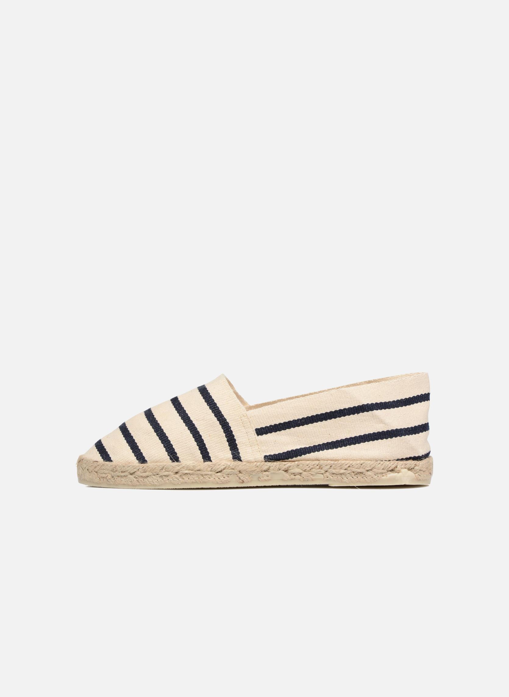 Flache Espadrilles Sabline Rayure F damen blau La maison de l'espadrille Flache Espadrilles Sabline Rayure F damen blau ECRU MARINE