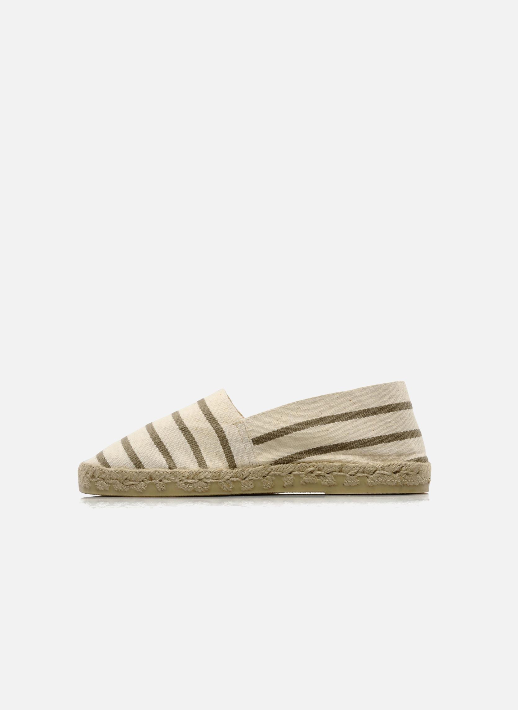 Espadrilles plates Sabline Rayure F femme beige La maison de l'espadrille Espadrilles plates Sabline Rayure F femme beige ECRU LIN