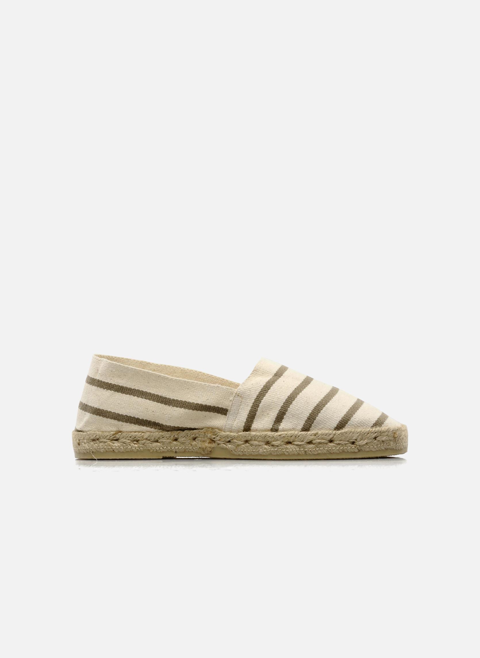 Espadrilles plates Sabline Rayure F femme beige La maison de l'espadrille Espadrilles plates Sabline Rayure F femme beige ECRU LIN