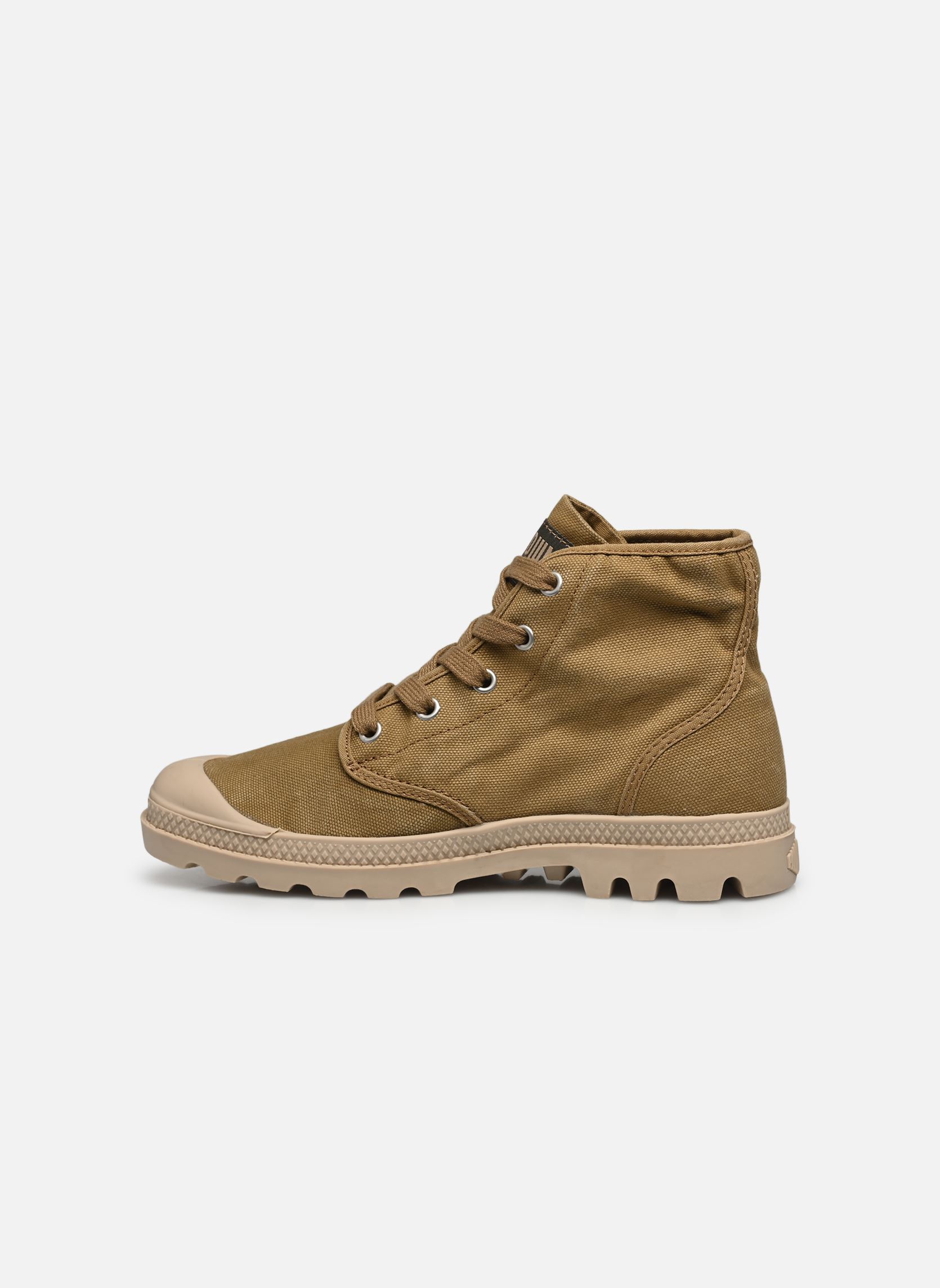 Bottines à lacets Pampa hi w femme beige Palladium Bottines à lacets Pampa hi w femme beige OLIVE/WARMSAND