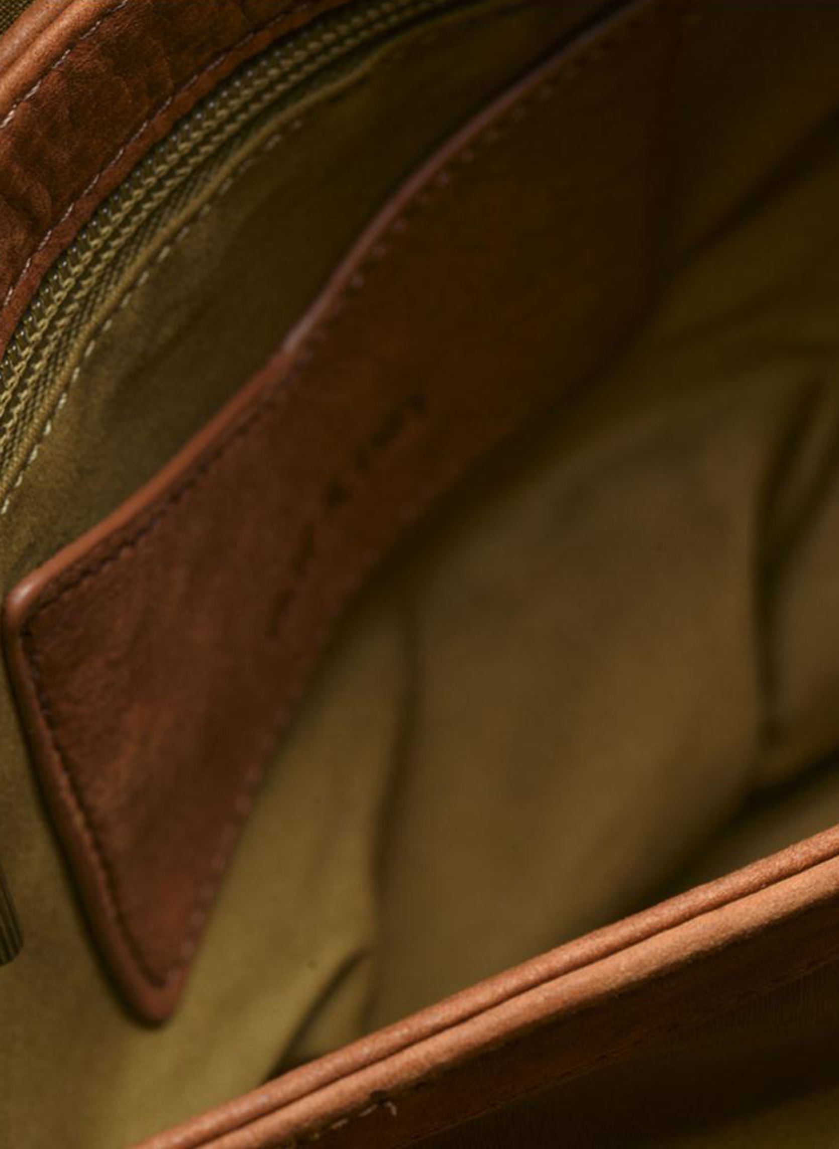 Borsa A Tracolla Donna In Pelle Marrone Tenné - Stile Sella - Fatta A Mano In Marocco