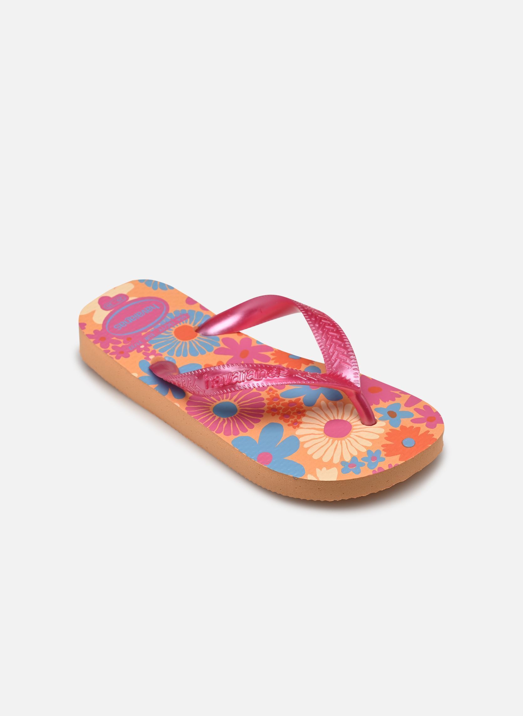Flip-Flops Kids flores orange Havaianas Flip-Flops Kids flores orange Peach