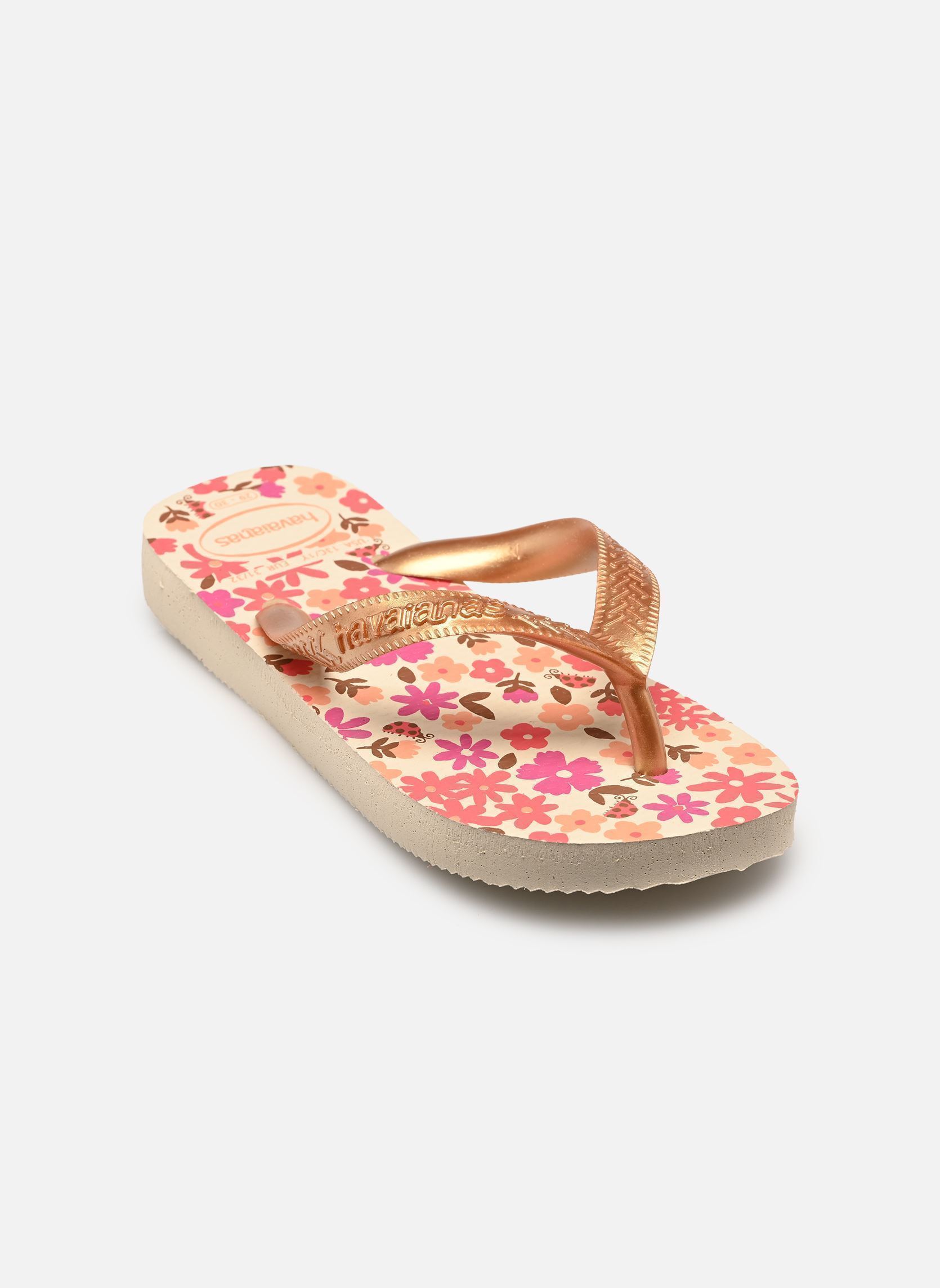 Tongs Kids flores fille or et bronze Havaianas Tongs Kids flores fille or et bronze Beige/Golden