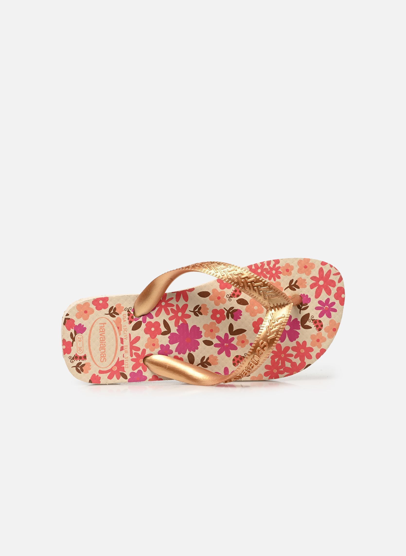 Tongs Kids flores fille or et bronze Havaianas Tongs Kids flores fille or et bronze Beige/Golden