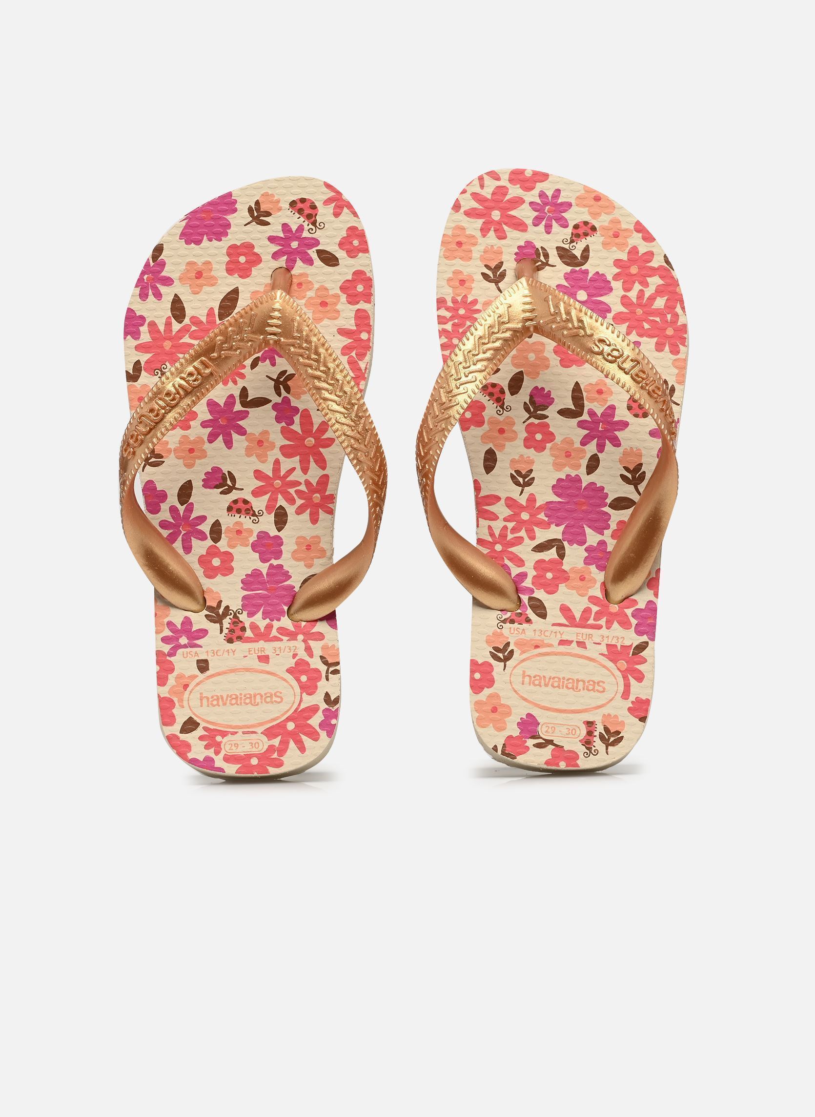Tongs Kids flores fille or et bronze Havaianas Tongs Kids flores fille or et bronze Beige/Golden