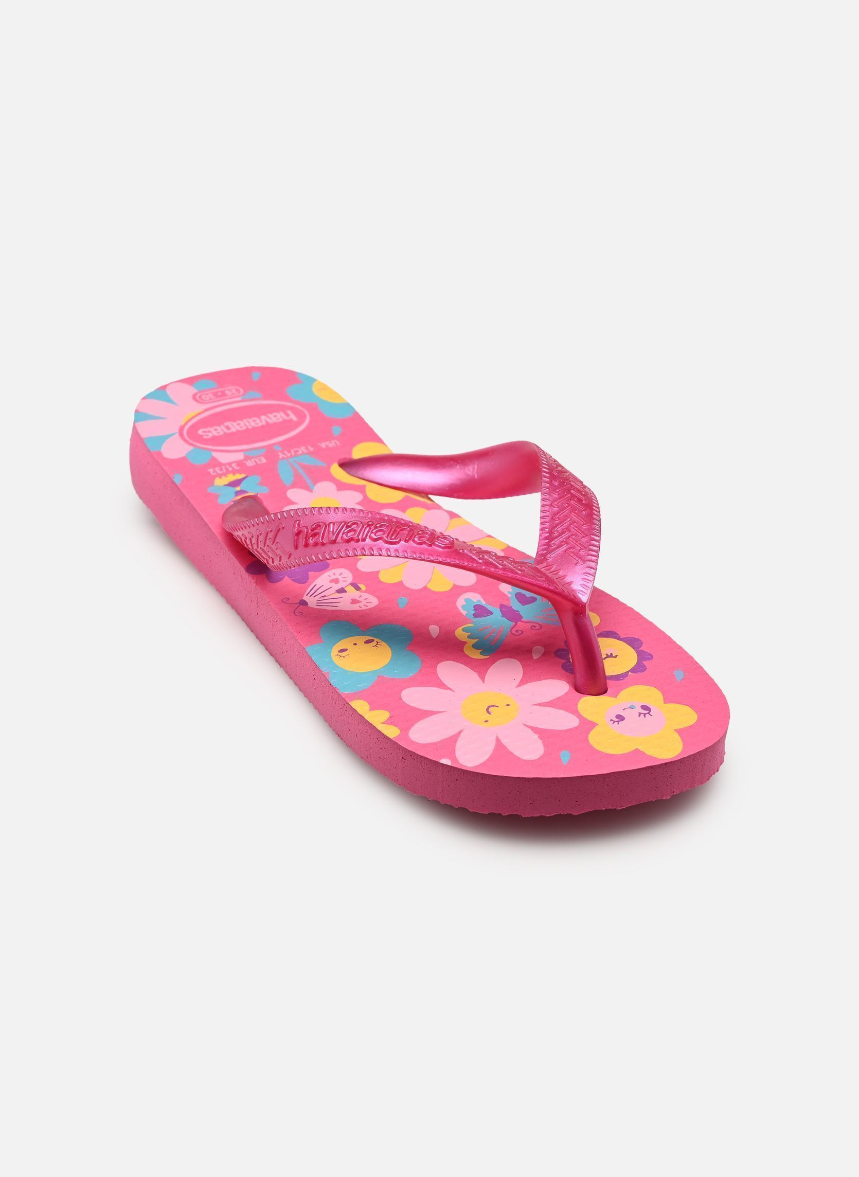 Flip-Flops Kids flores mädchen rosa Havaianas Flip-Flops Kids flores mädchen rosa Pink Flux/Pink Gum