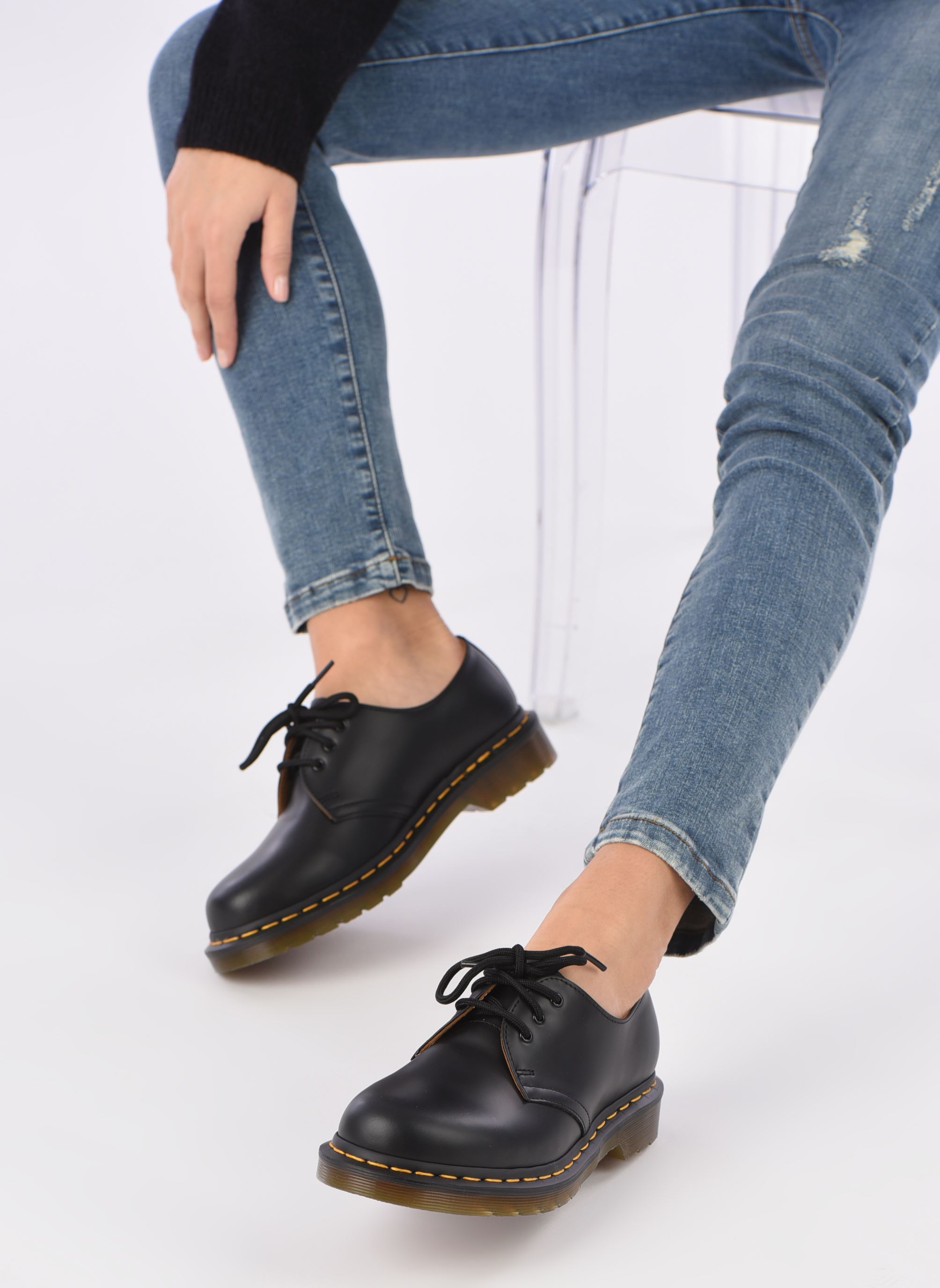 Derbies 1461 Mono femme noir Dr. Martens Derbies 1461 Mono femme noir BLACK SMOOTH 2